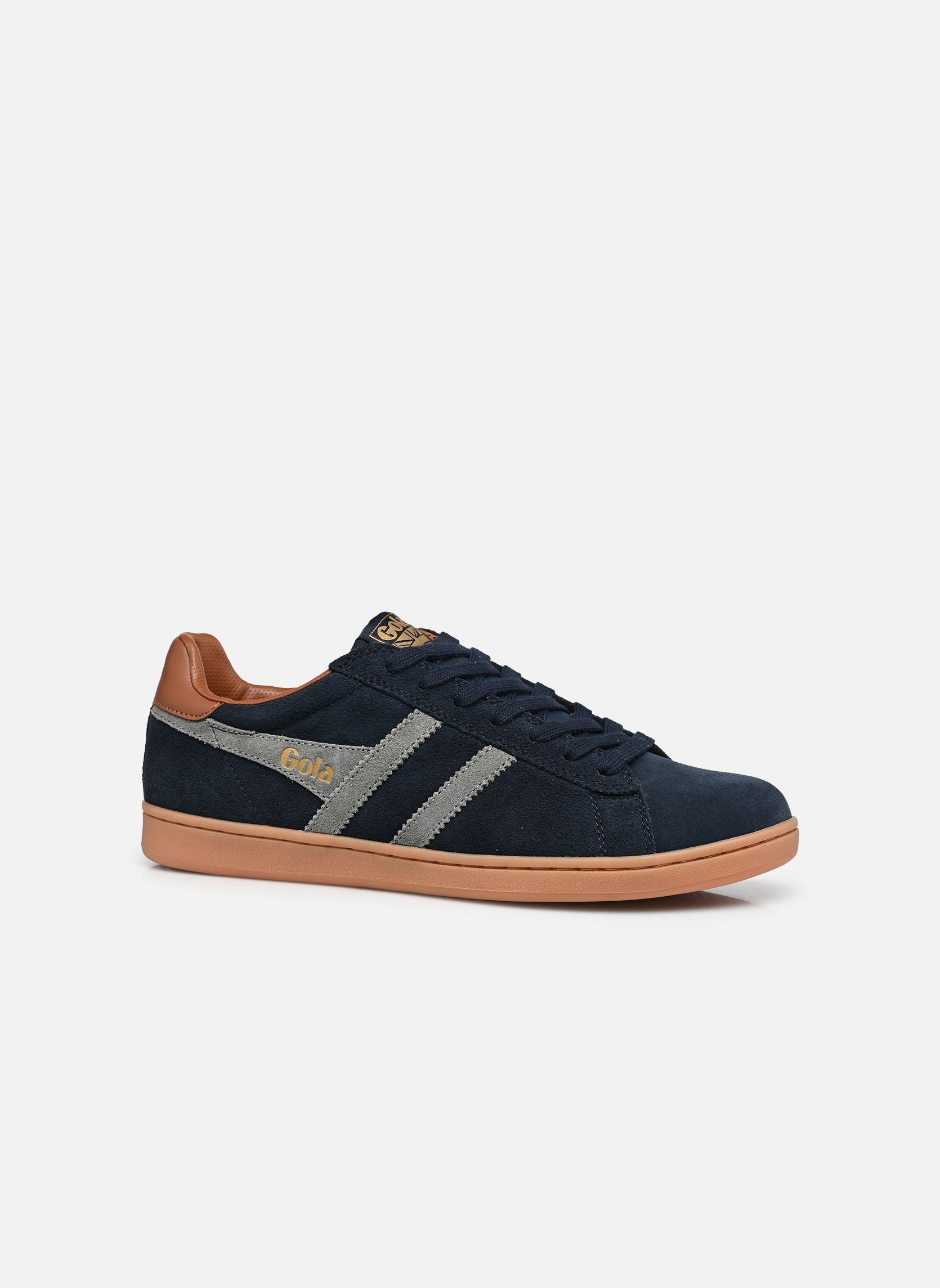 Baskets basses EQUIPE II SUEDE homme bleu Gola Baskets basses EQUIPE II SUEDE homme bleu NAVY/CONIFER/UMBER