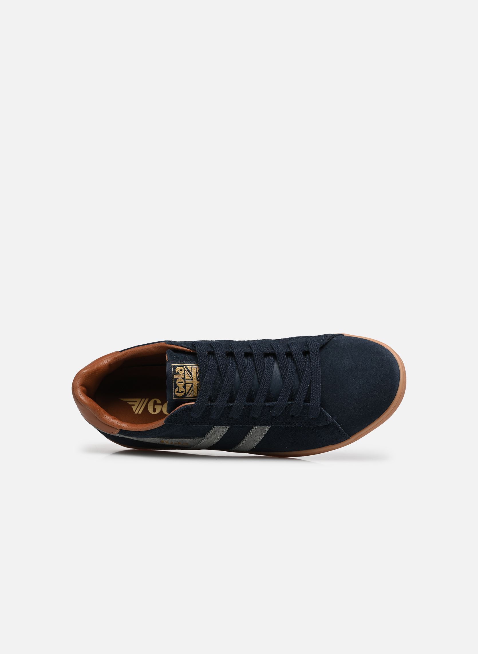 Baskets basses EQUIPE II SUEDE homme bleu Gola Baskets basses EQUIPE II SUEDE homme bleu NAVY/CONIFER/UMBER