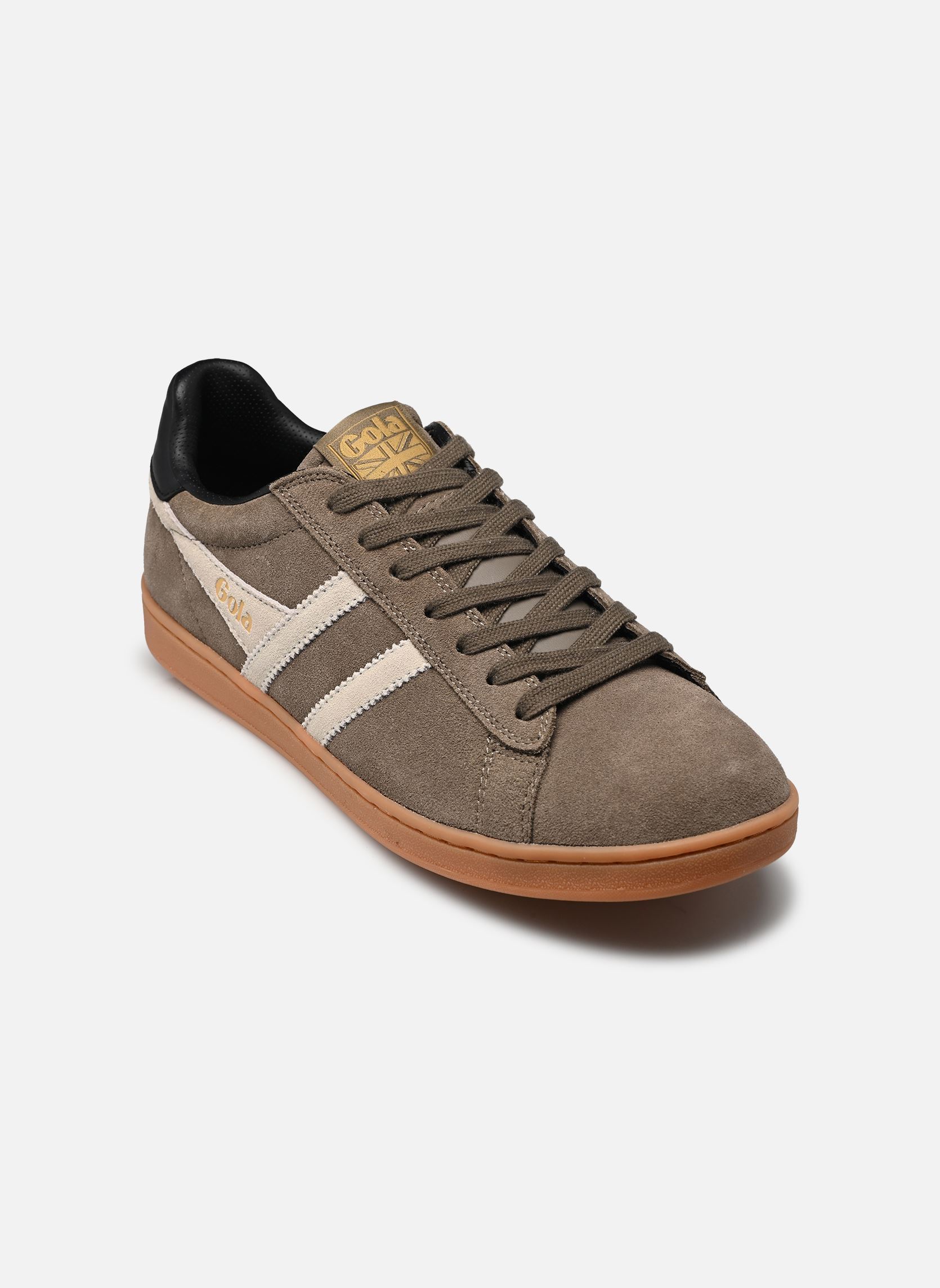 Baskets basses EQUIPE II SUEDE homme vert Gola Baskets basses EQUIPE II SUEDE homme vert URBAN MOSS/OFF WHITE/BLACK