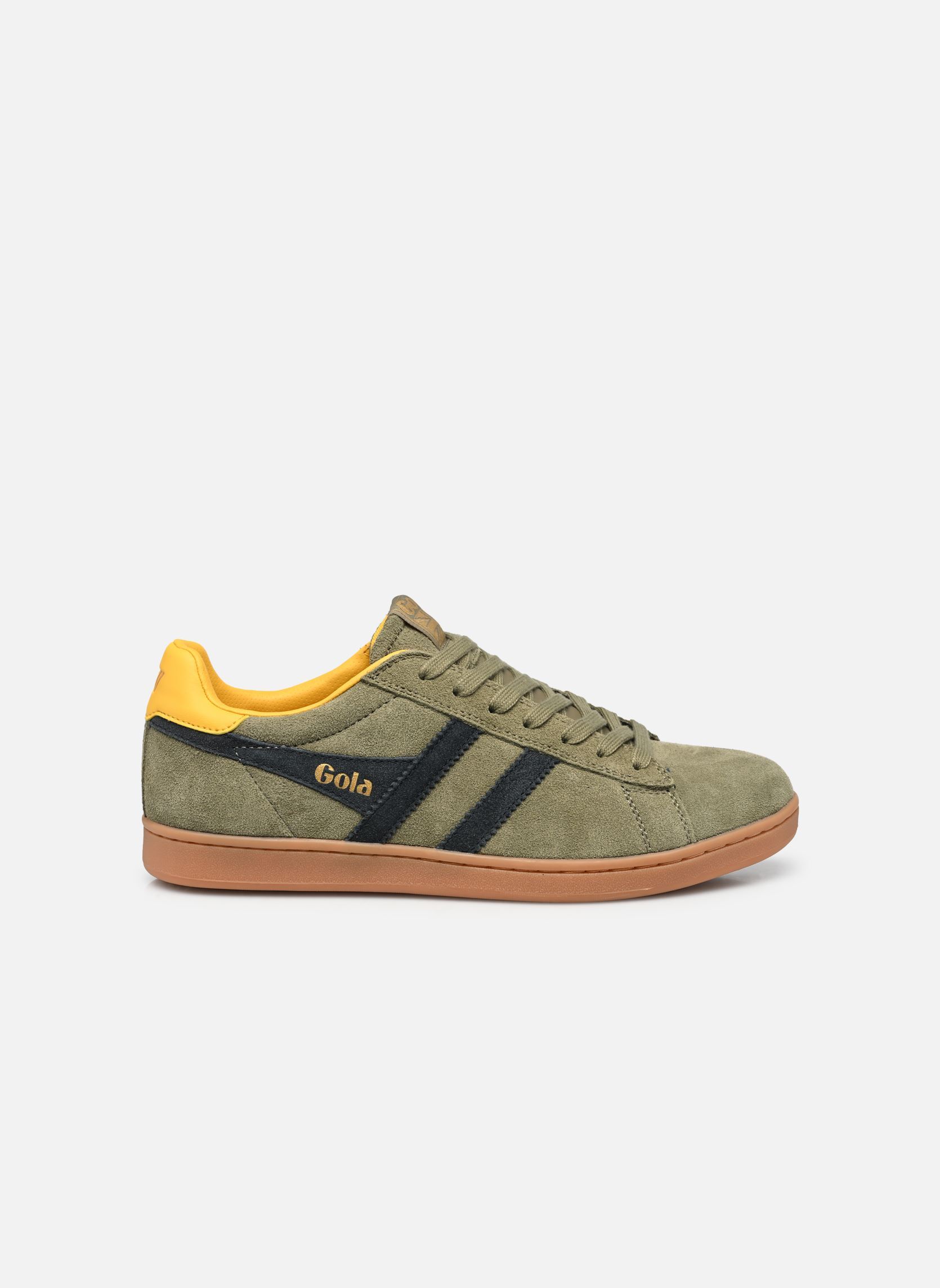 Baskets EQUIPE II SUEDE homme vert Gola Baskets EQUIPE II SUEDE homme vert KHAKI/NAVY/SUN