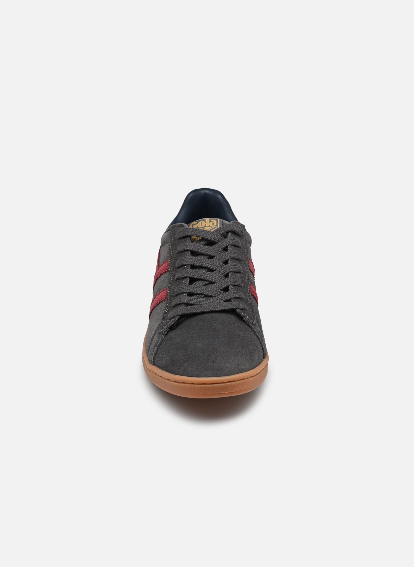 Baskets EQUIPE II SUEDE homme gris Gola Baskets EQUIPE II SUEDE homme gris STORM/BURGUNDY/NAVY
