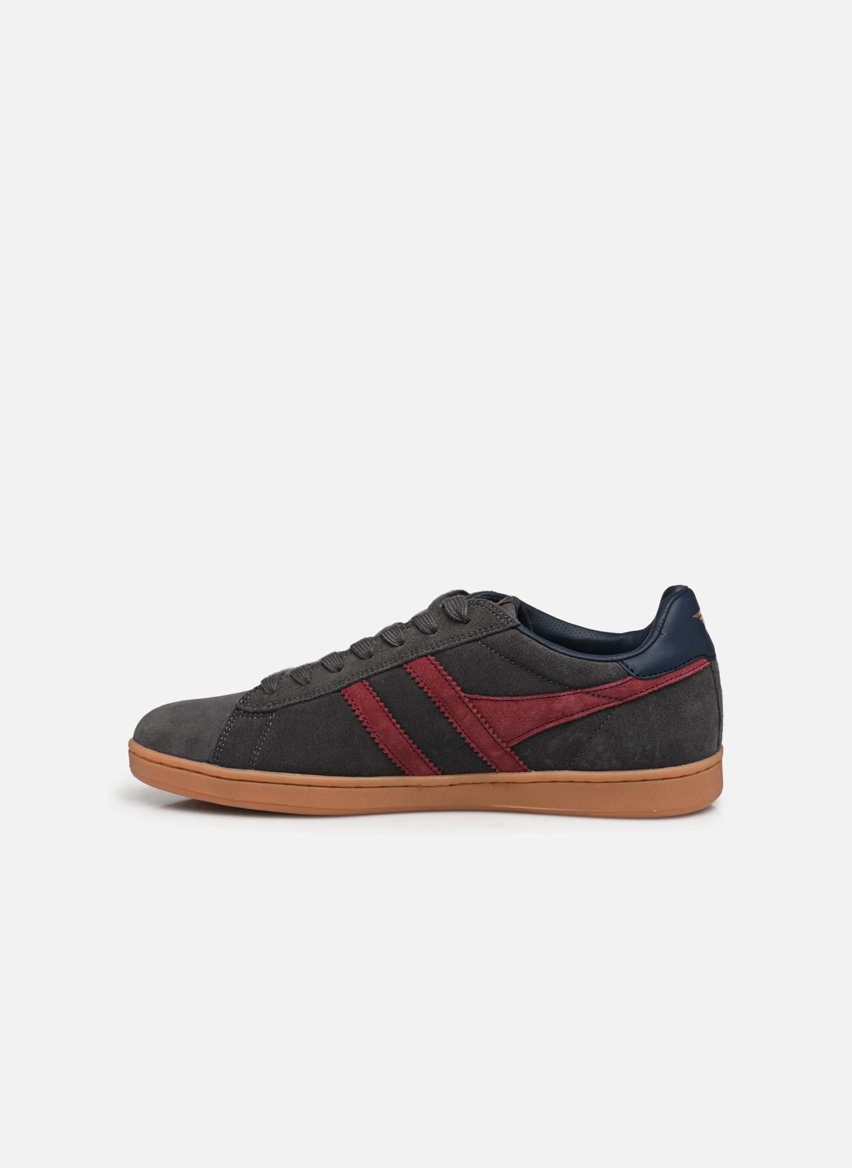 Baskets EQUIPE II SUEDE homme gris Gola Baskets EQUIPE II SUEDE homme gris STORM/BURGUNDY/NAVY