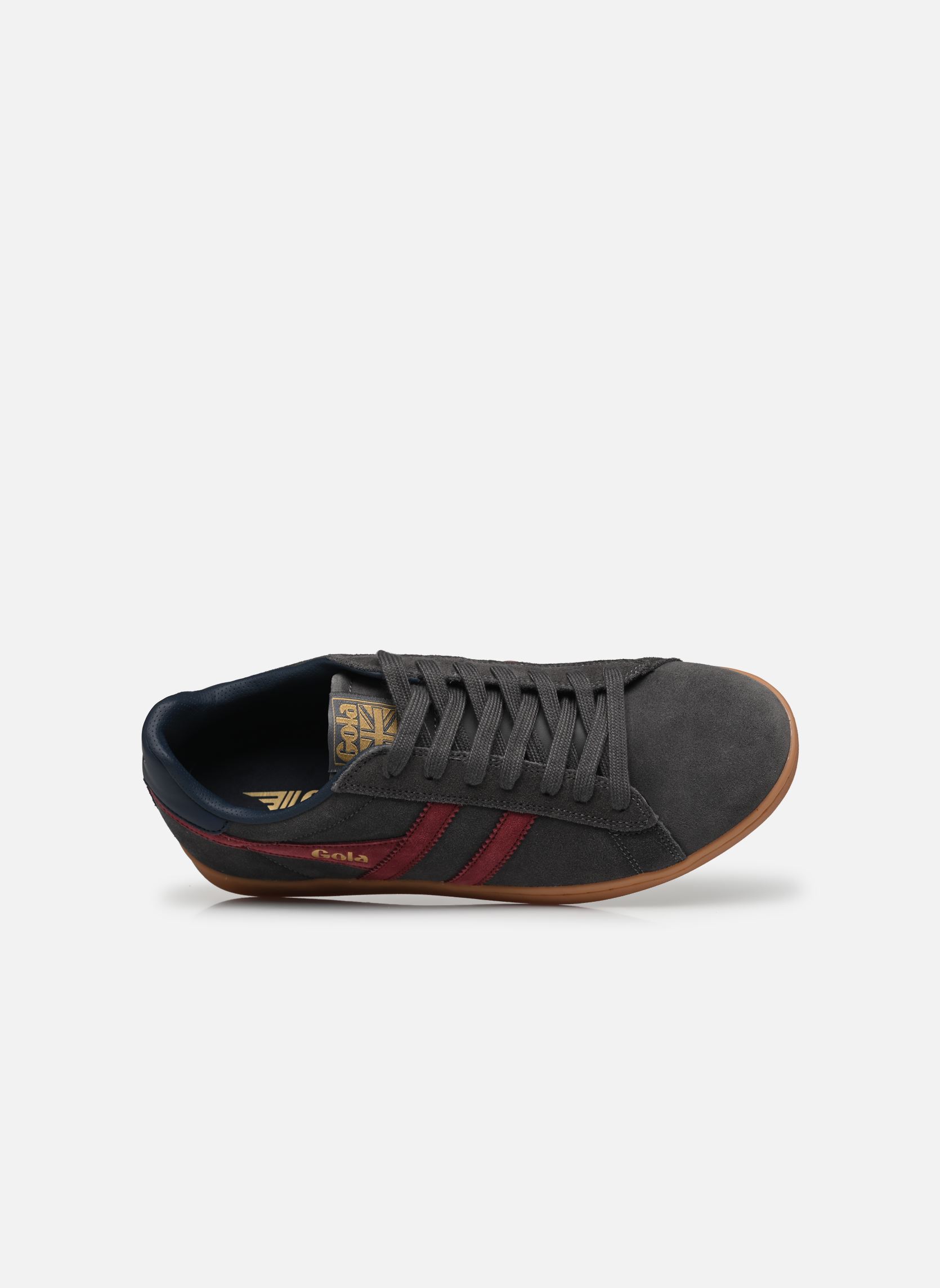 Baskets EQUIPE II SUEDE homme gris Gola Baskets EQUIPE II SUEDE homme gris STORM/BURGUNDY/NAVY