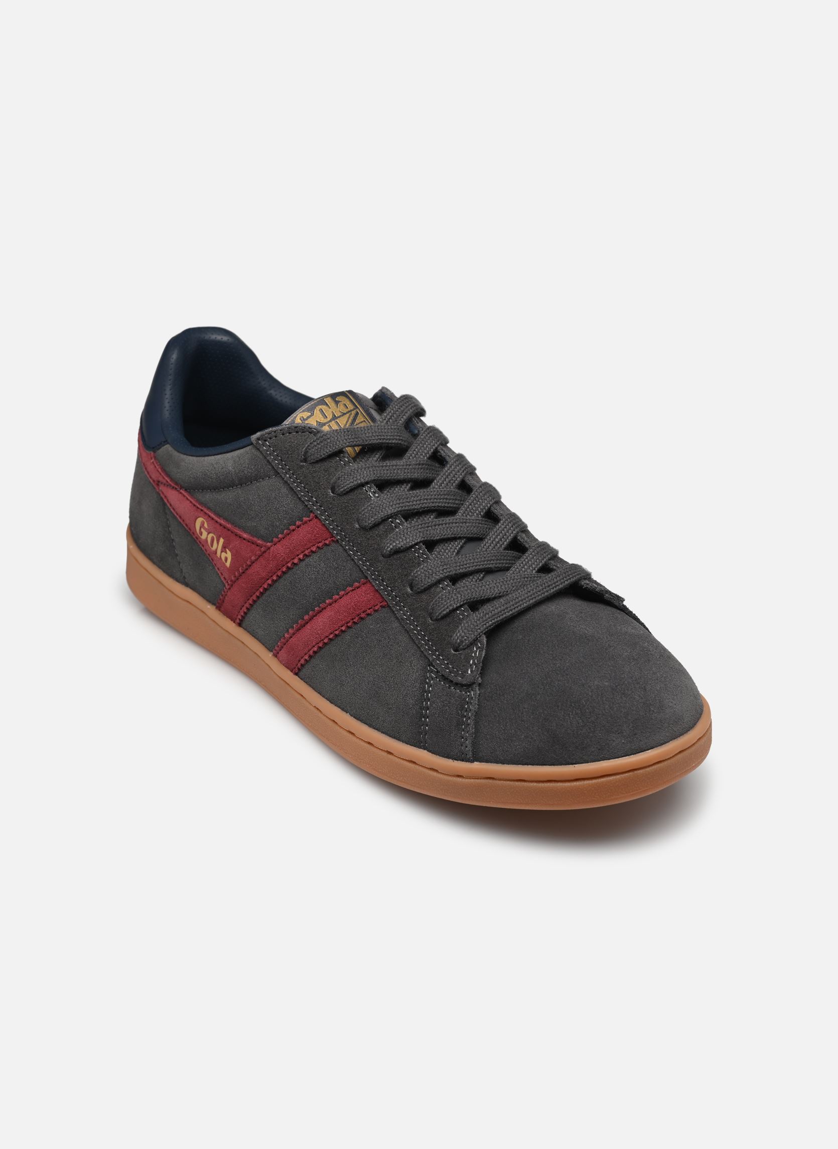 Baskets EQUIPE II SUEDE homme gris Gola Baskets EQUIPE II SUEDE homme gris STORM/BURGUNDY/NAVY