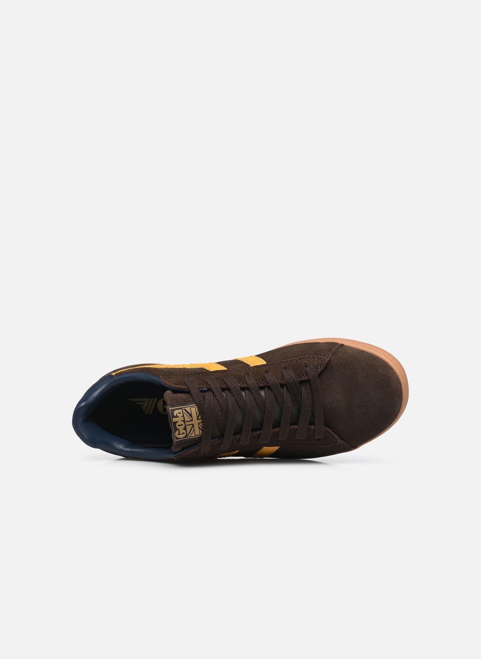 Baskets EQUIPE II SUEDE homme marron Gola Baskets EQUIPE II SUEDE homme marron DARK BROWN/SUN/NAVY