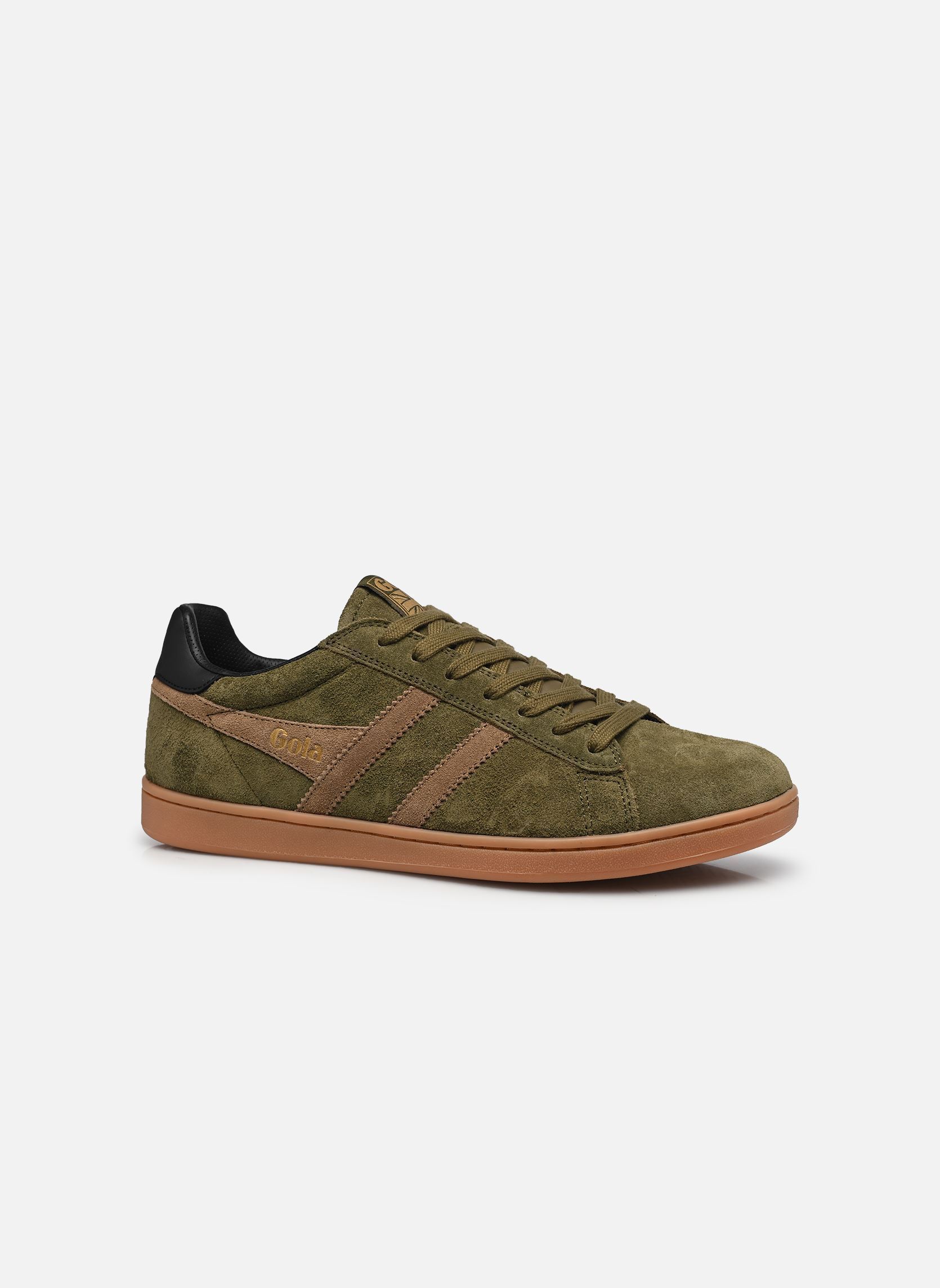 Baskets EQUIPE II SUEDE homme vert Gola Baskets EQUIPE II SUEDE homme vert KHAKI/TOBACCO/BLACK