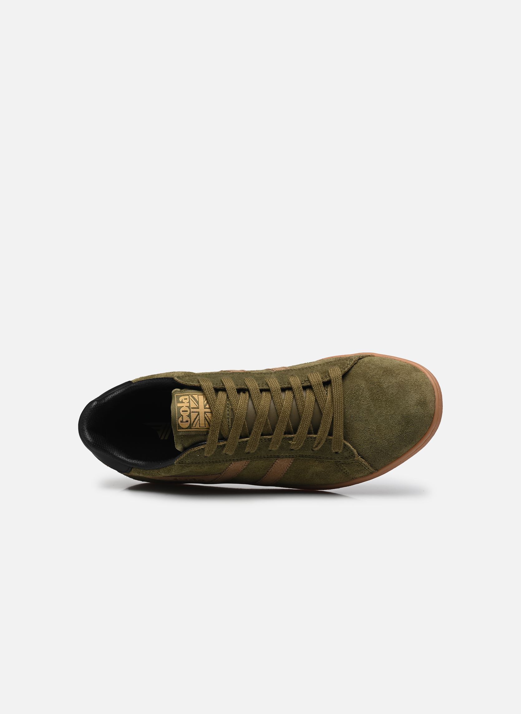 Baskets EQUIPE II SUEDE homme vert Gola Baskets EQUIPE II SUEDE homme vert KHAKI/TOBACCO/BLACK