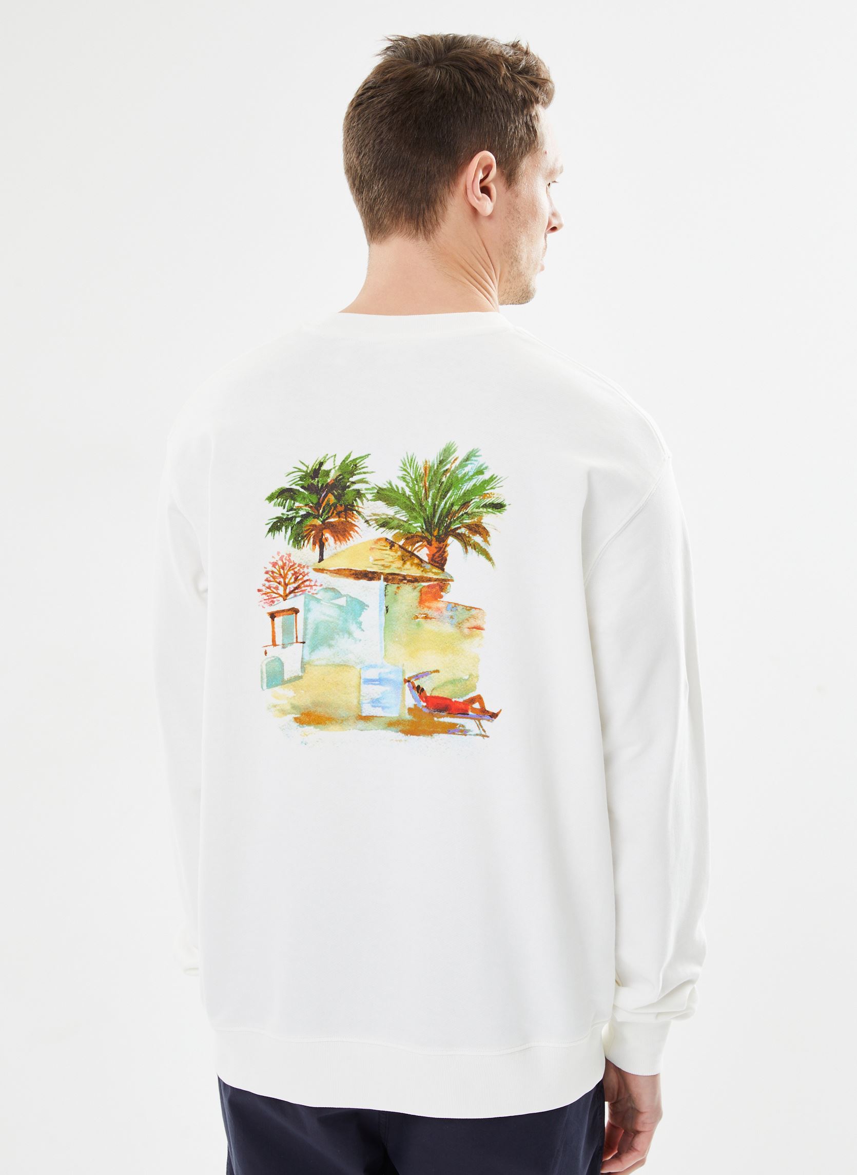 Sweatshirts SDItai herren weiß SOLID Sweatshirts SDItai herren weiß OFF WHITE