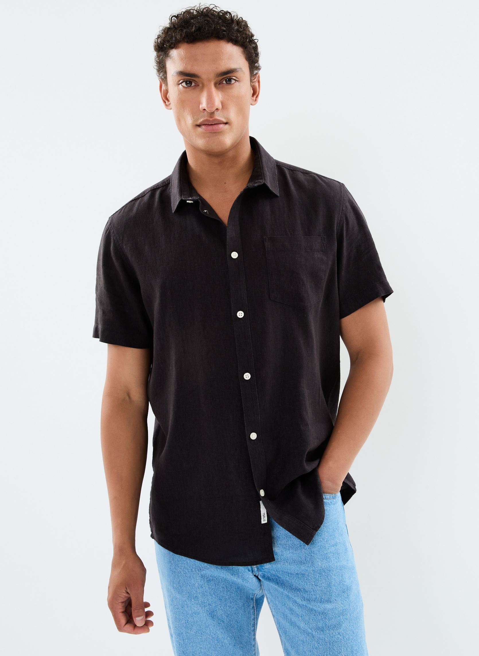 Hemden SDAllan SS SH herren schwarz SOLID Hemden SDAllan SS SH herren schwarz TRUE BLACK