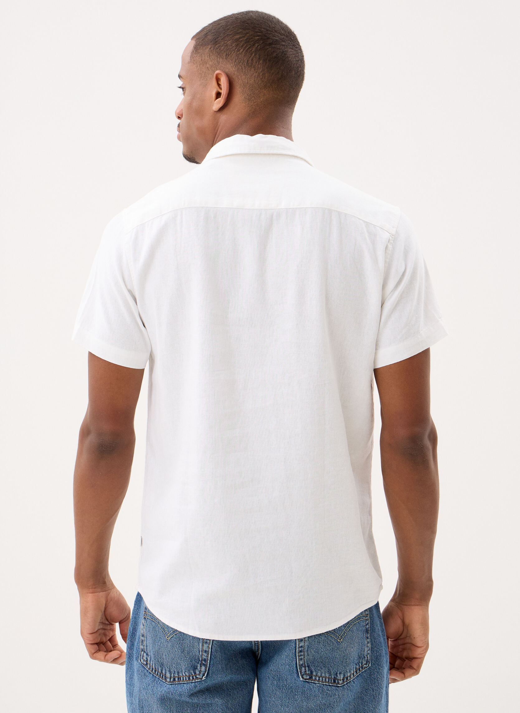 Chemises SDAllan SS SH homme blanc SOLID Chemises SDAllan SS SH homme blanc WHITE