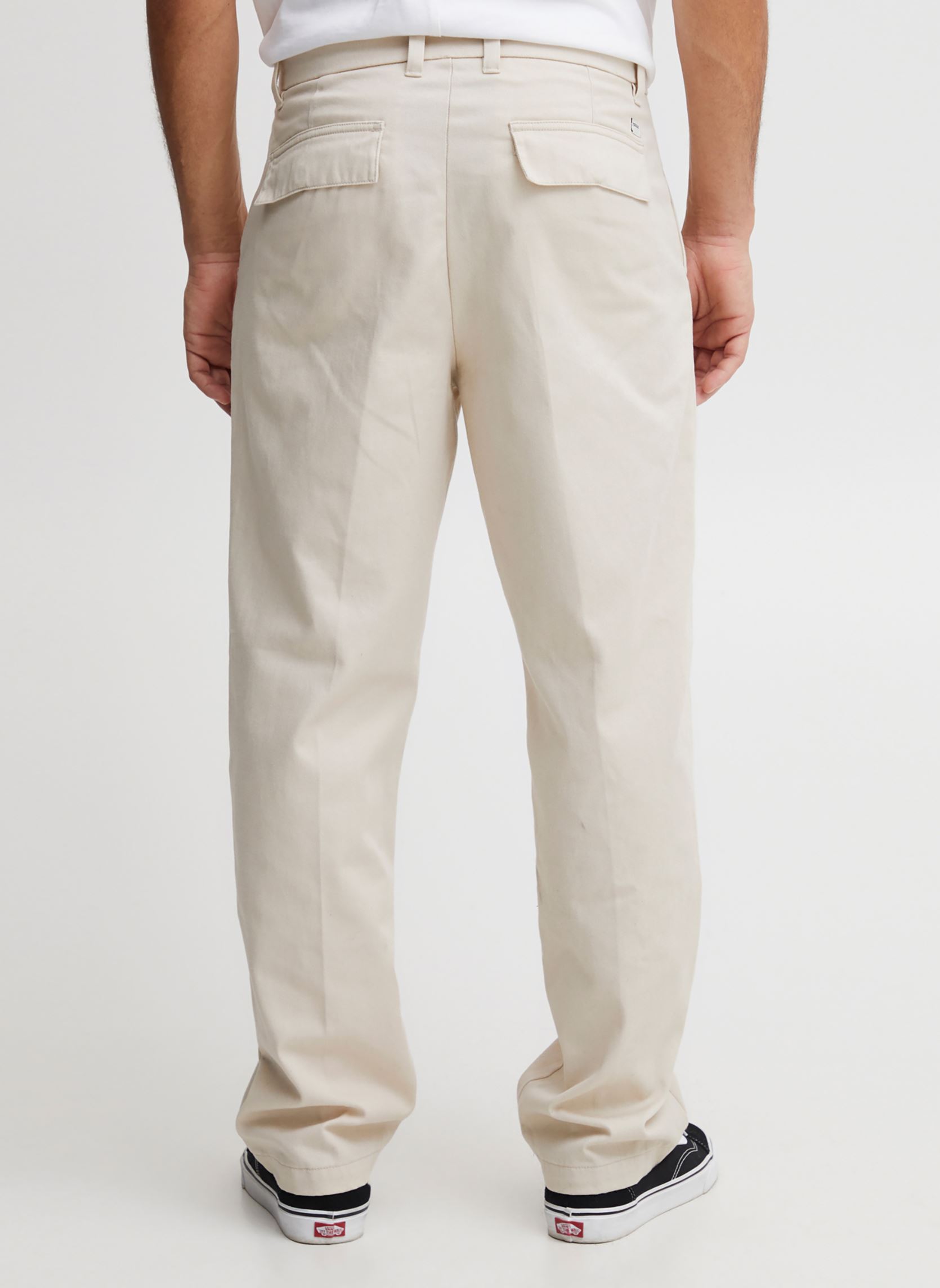 Wijde broeken SDAlann Cai PA heren beige SOLID Wijde broeken SDAlann Cai PA heren beige OATMEAL