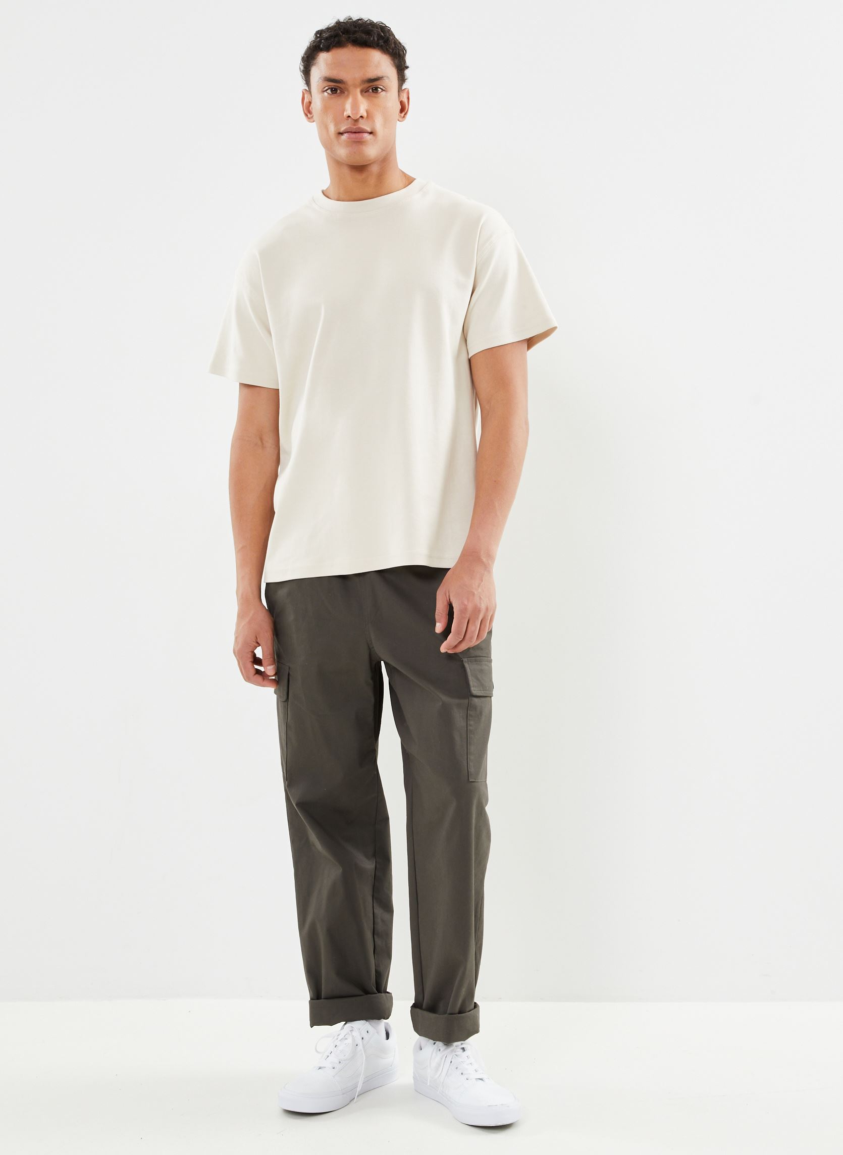 Tee-shirts manches courtes SDDanton SS Noos homme beige SOLID Tee-shirts manches courtes SDDanton SS Noos homme beige OATMEAL