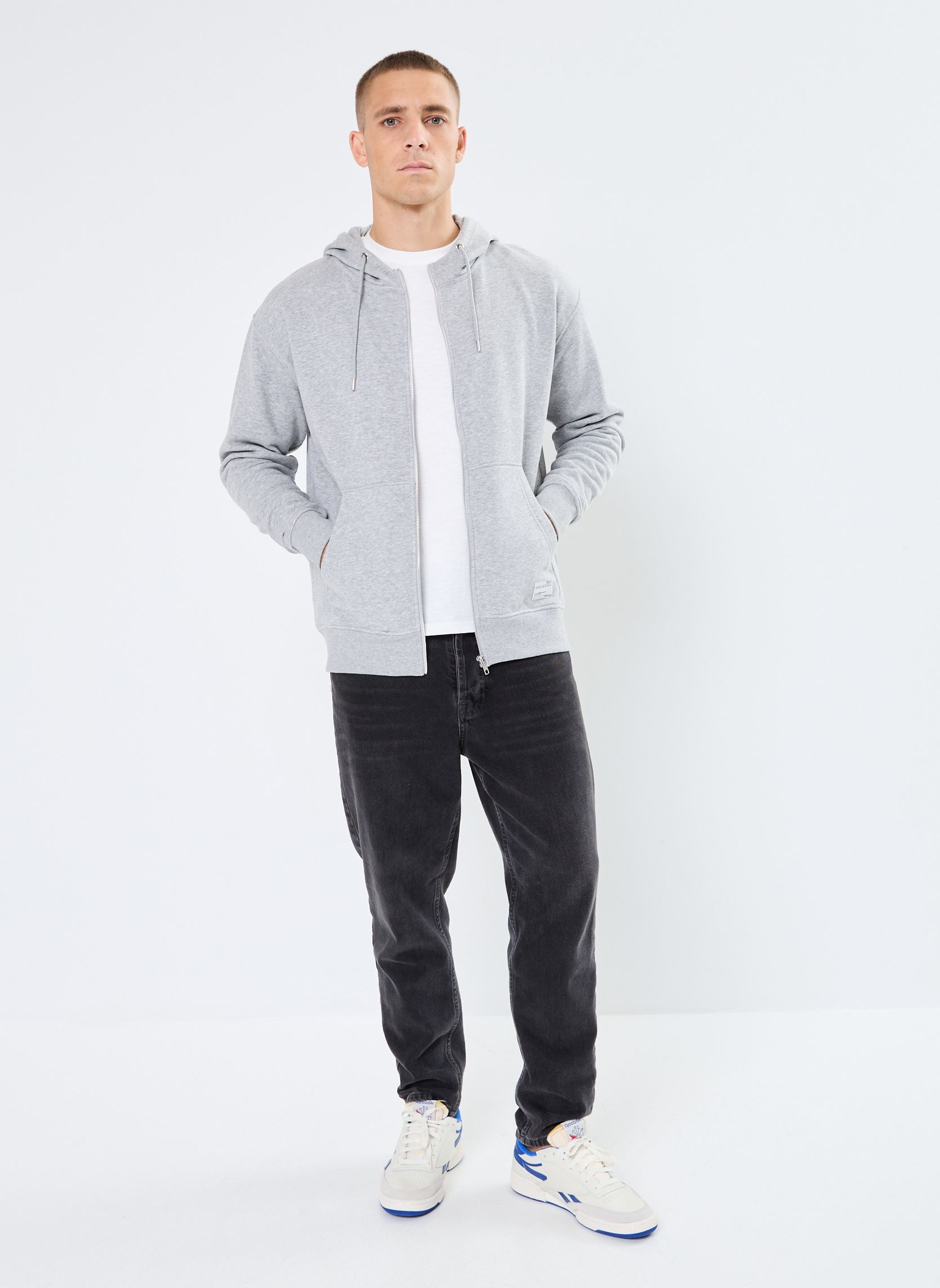 Sweats zippés SDLenz Zipper SW homme gris SOLID Sweats zippés SDLenz Zipper SW homme gris LIGHT GREY MELANGE