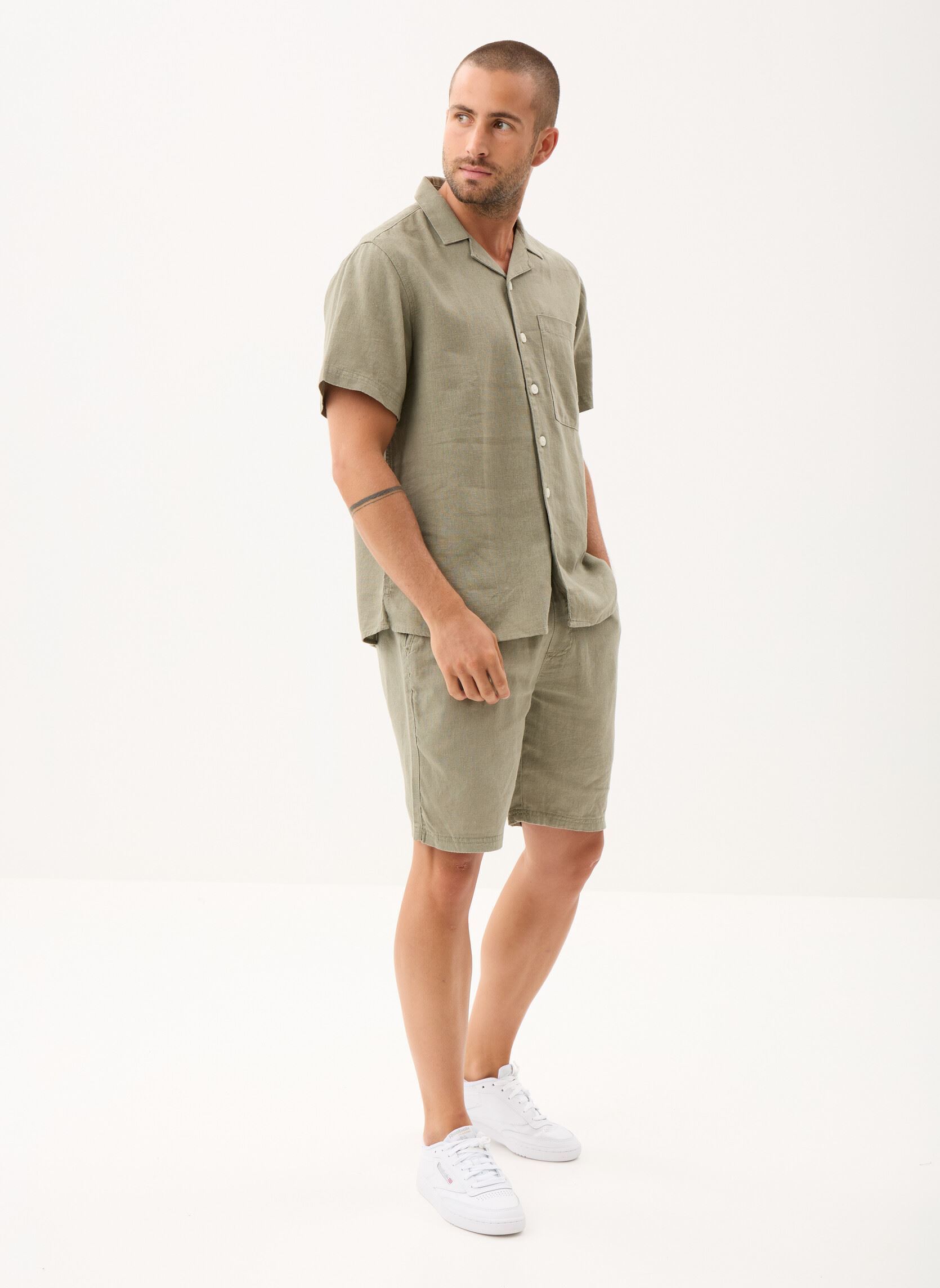 Hemden SDAllan Cuba heren groen SOLID Hemden SDAllan Cuba heren groen VETIVER