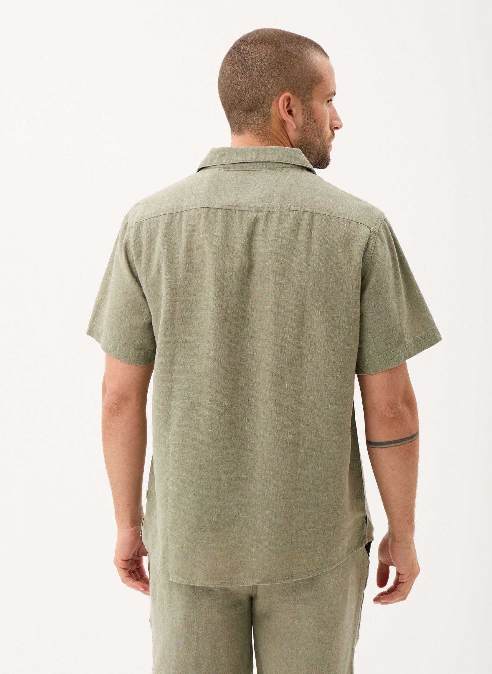 Hemden SDAllan Cuba heren groen SOLID Hemden SDAllan Cuba heren groen VETIVER