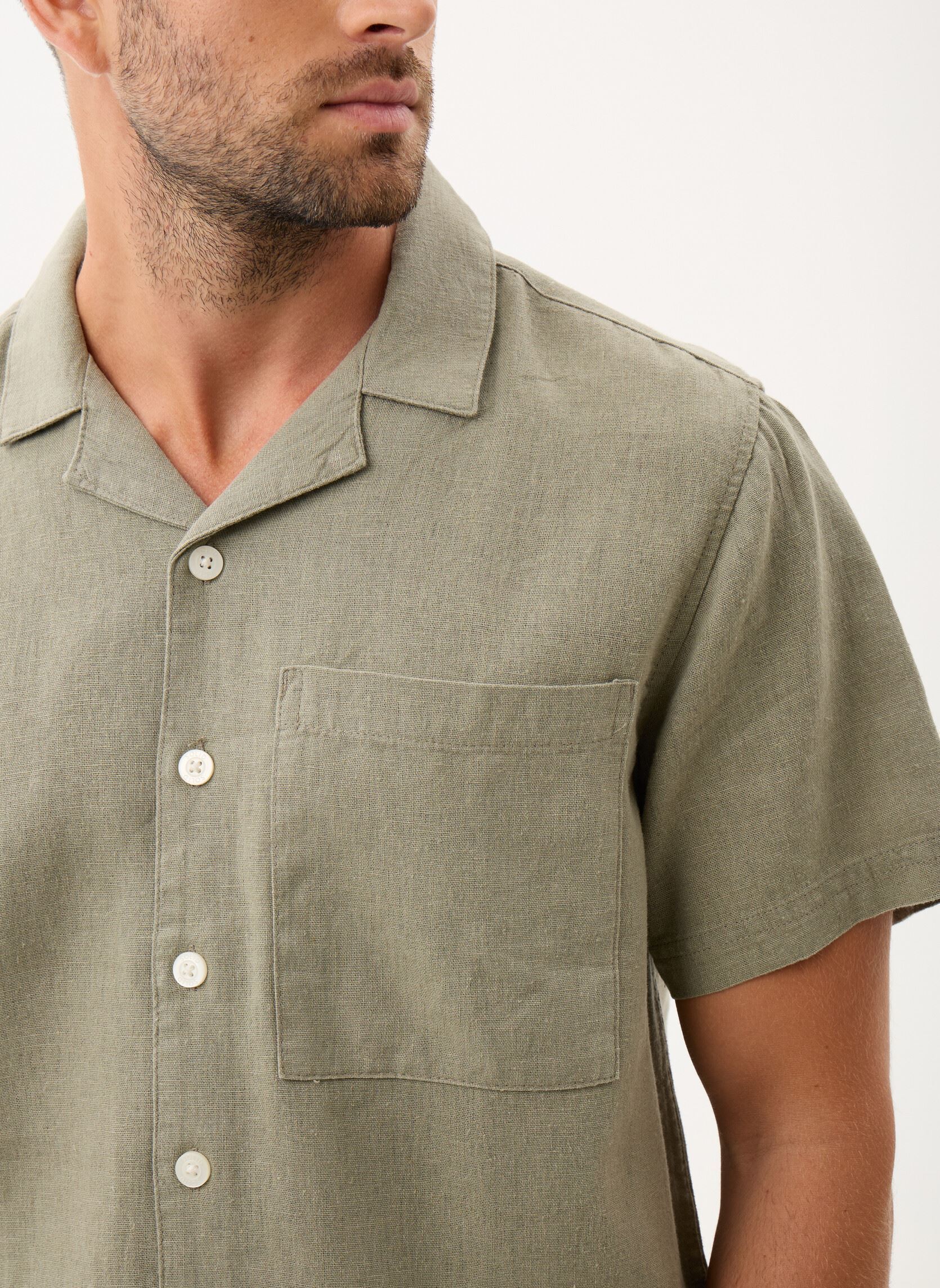 Hemden SDAllan Cuba heren groen SOLID Hemden SDAllan Cuba heren groen VETIVER