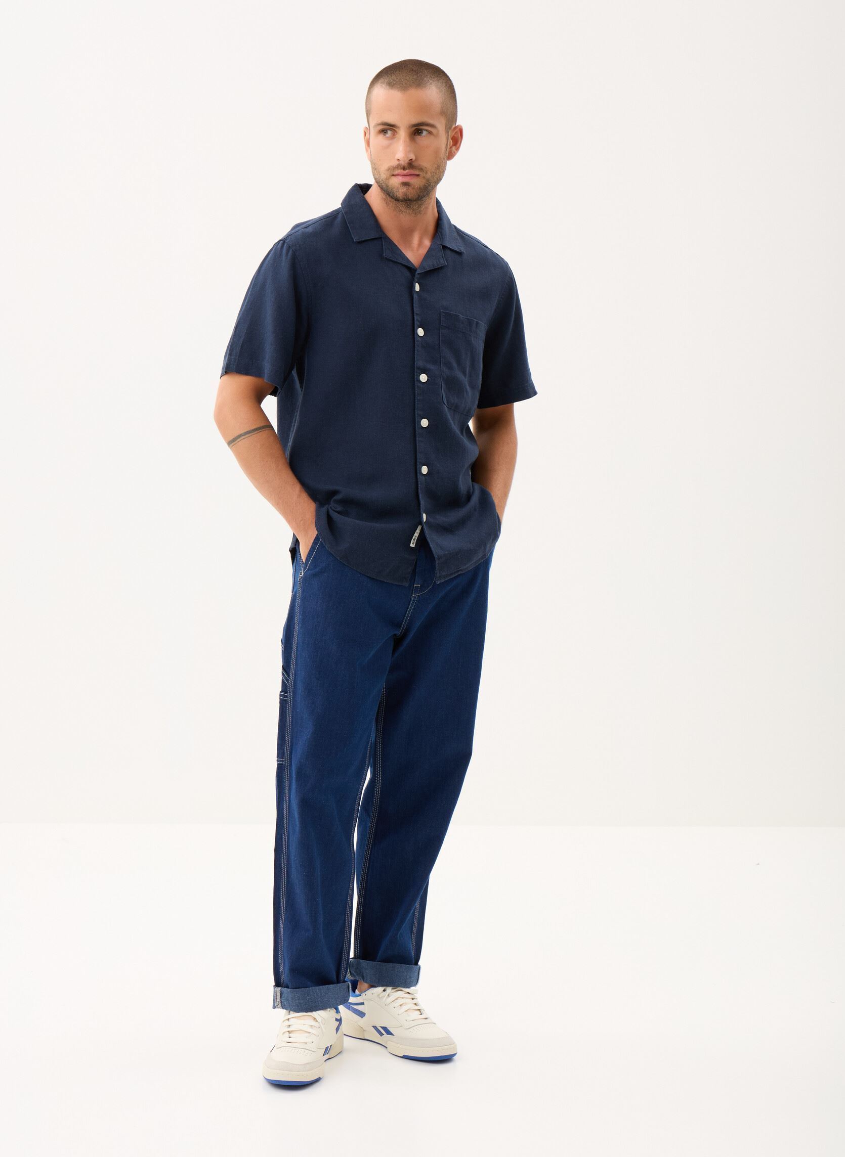 Hemden SDAllan Cuba herren blau SOLID Hemden SDAllan Cuba herren blau INSIGNIA BLUE