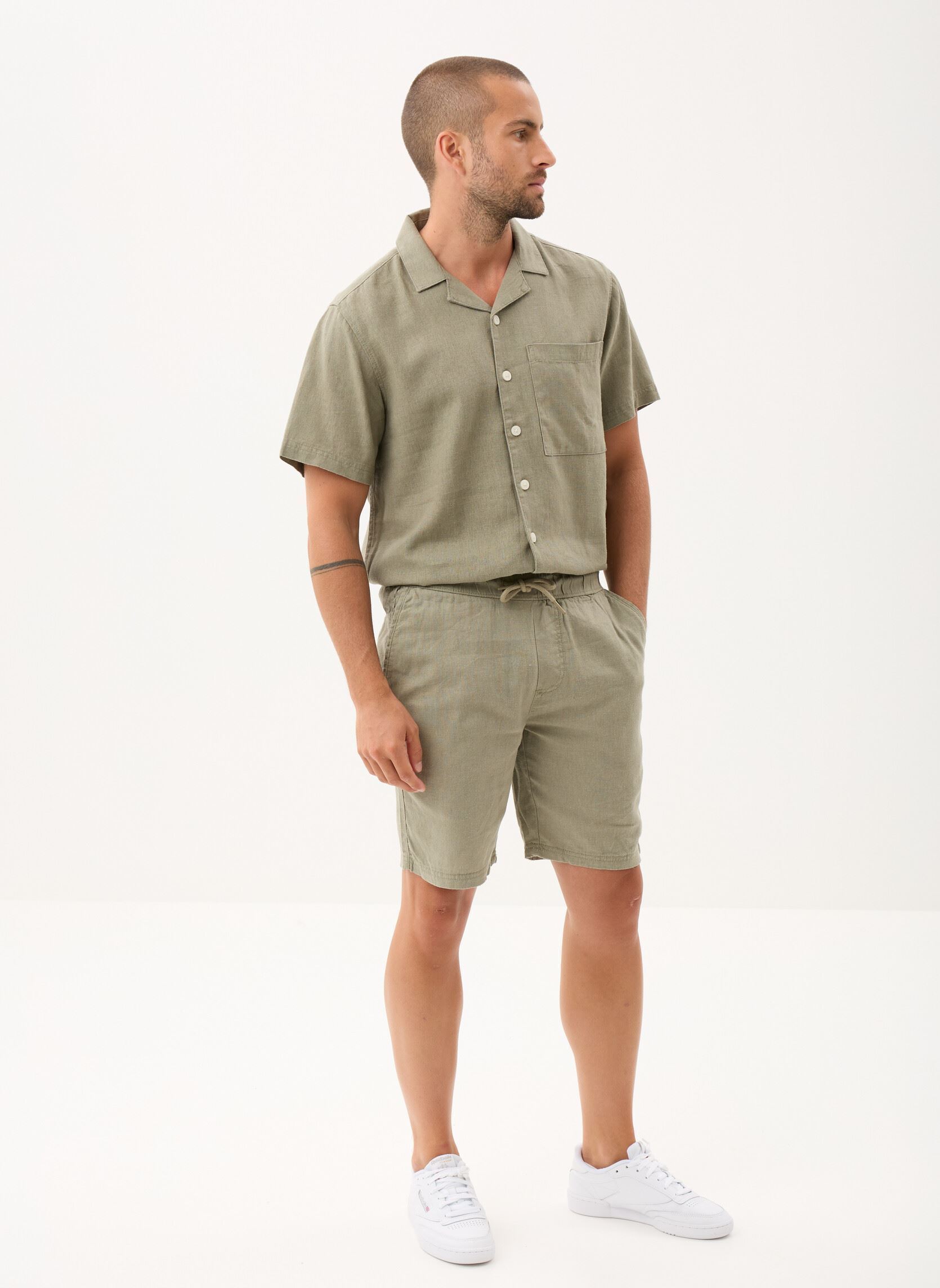 Bermuda-Shorts SDAurelius Elasticated herren grün SOLID Bermuda-Shorts SDAurelius Elasticated herren grün VETIVER