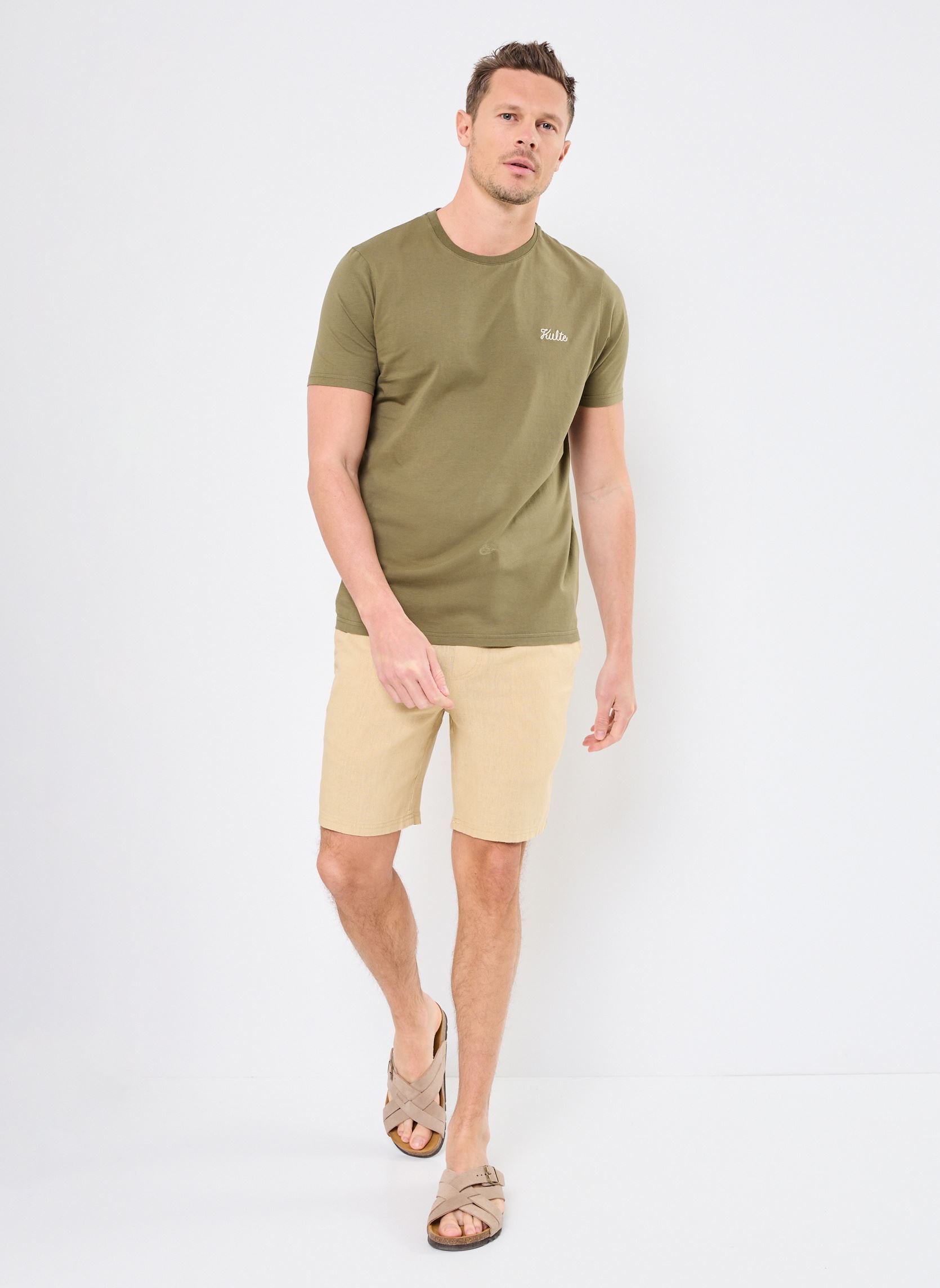 Bermuda's SDAurelius Elasticated heren beige SOLID Bermuda's SDAurelius Elasticated heren beige CURDS & WHEY