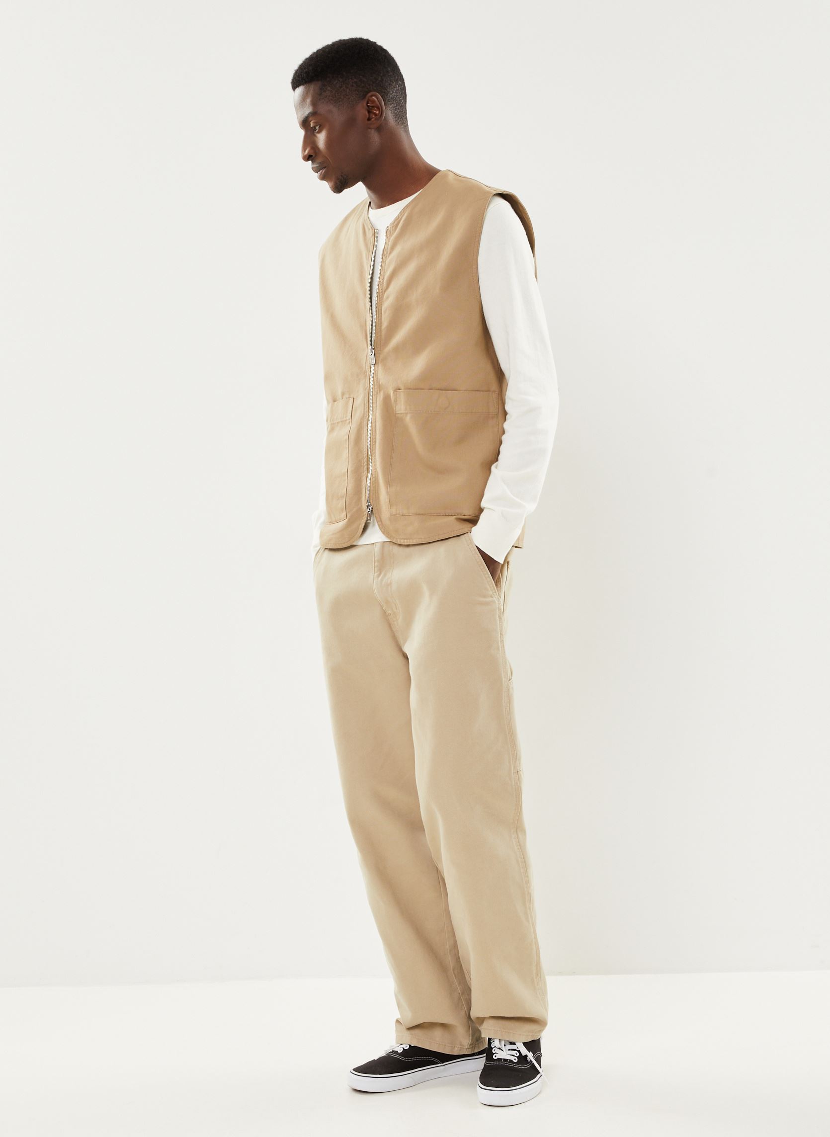 Jacken SDIfig WA sans manches herren beige SOLID Jacken SDIfig WA sans manches herren beige TREE HOUSE