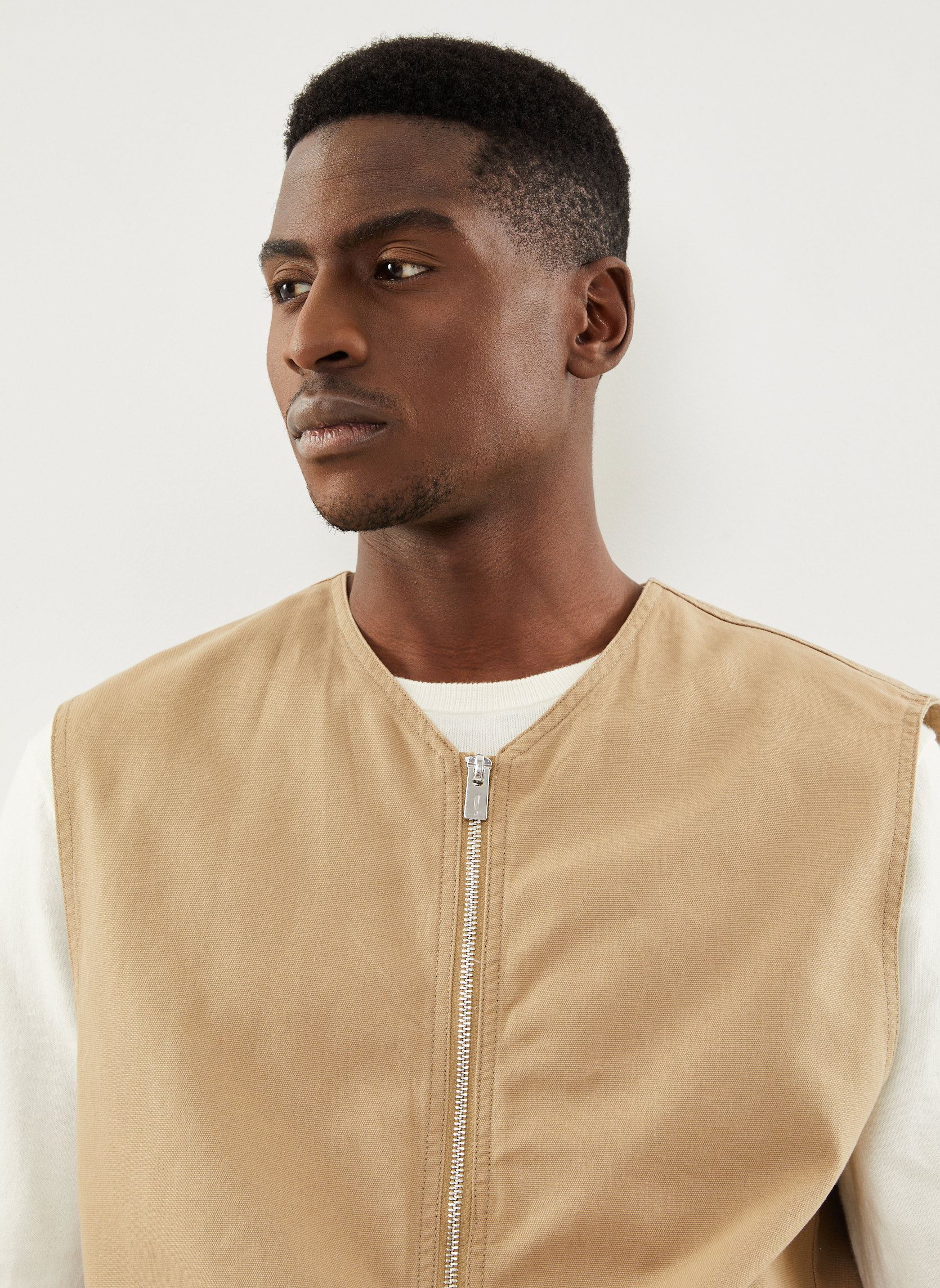 Jacken SDIfig WA sans manches herren beige SOLID Jacken SDIfig WA sans manches herren beige TREE HOUSE