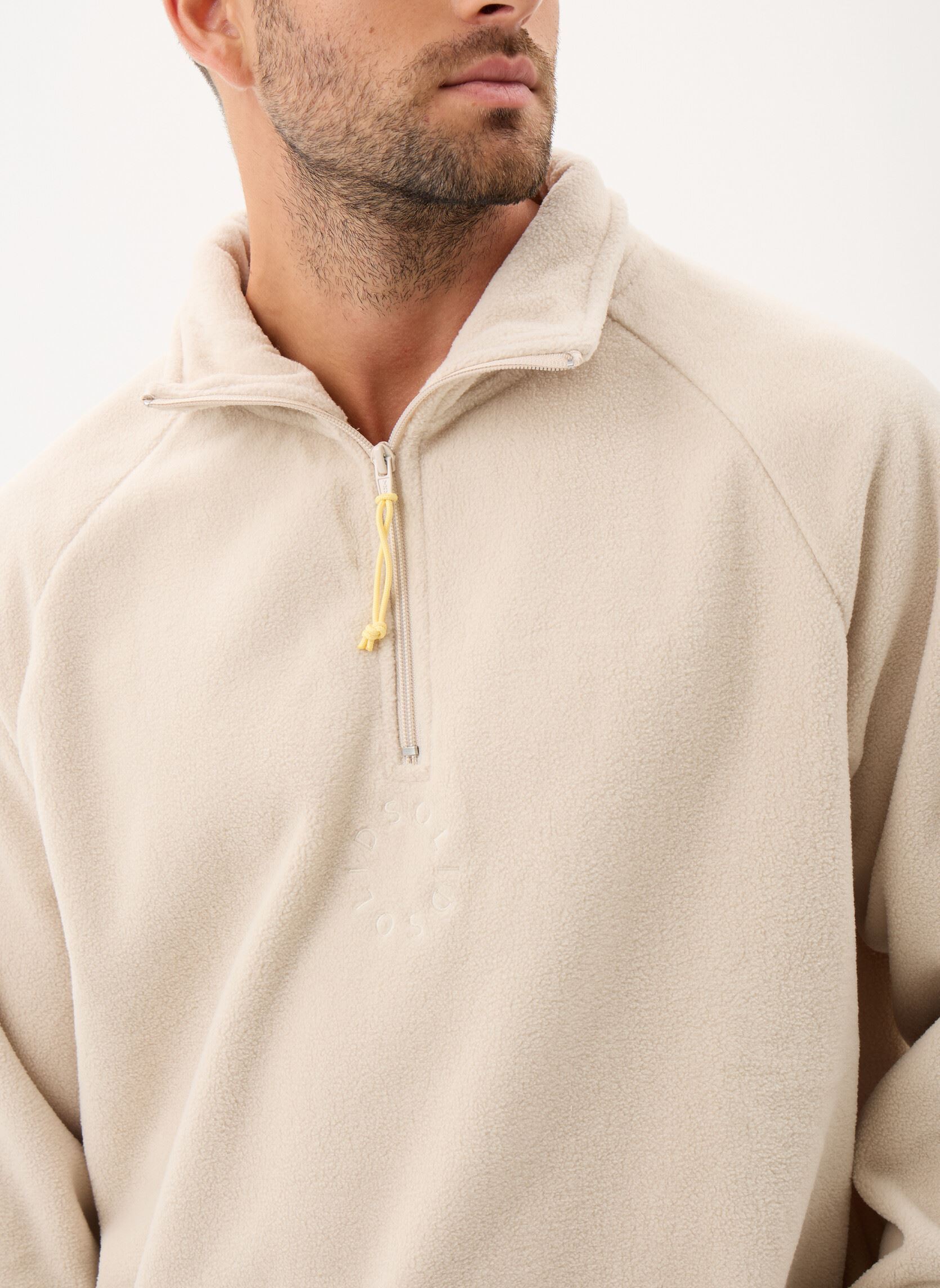 Sweats zippés SDIbrahim homme beige SOLID Sweats zippés SDIbrahim homme beige OATMEAL