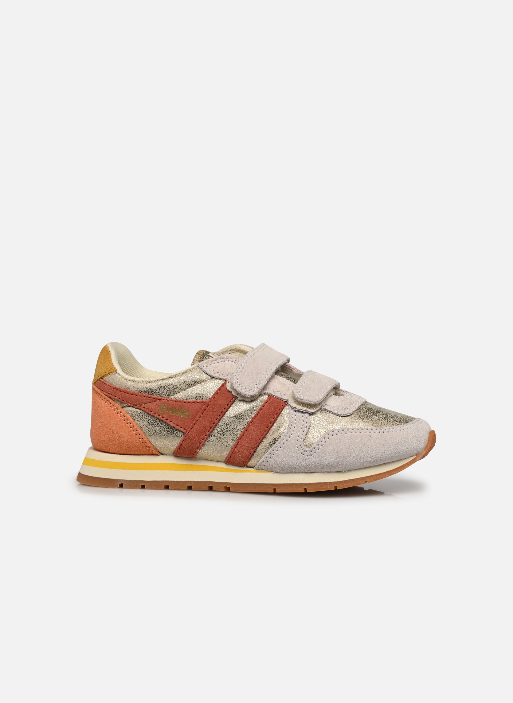 Sneaker DAYTONA BLAZE STRAP mädchen silber Gola Sneaker DAYTONA BLAZE STRAP mädchen silber GOLD/ORANGE SPICE/SUN