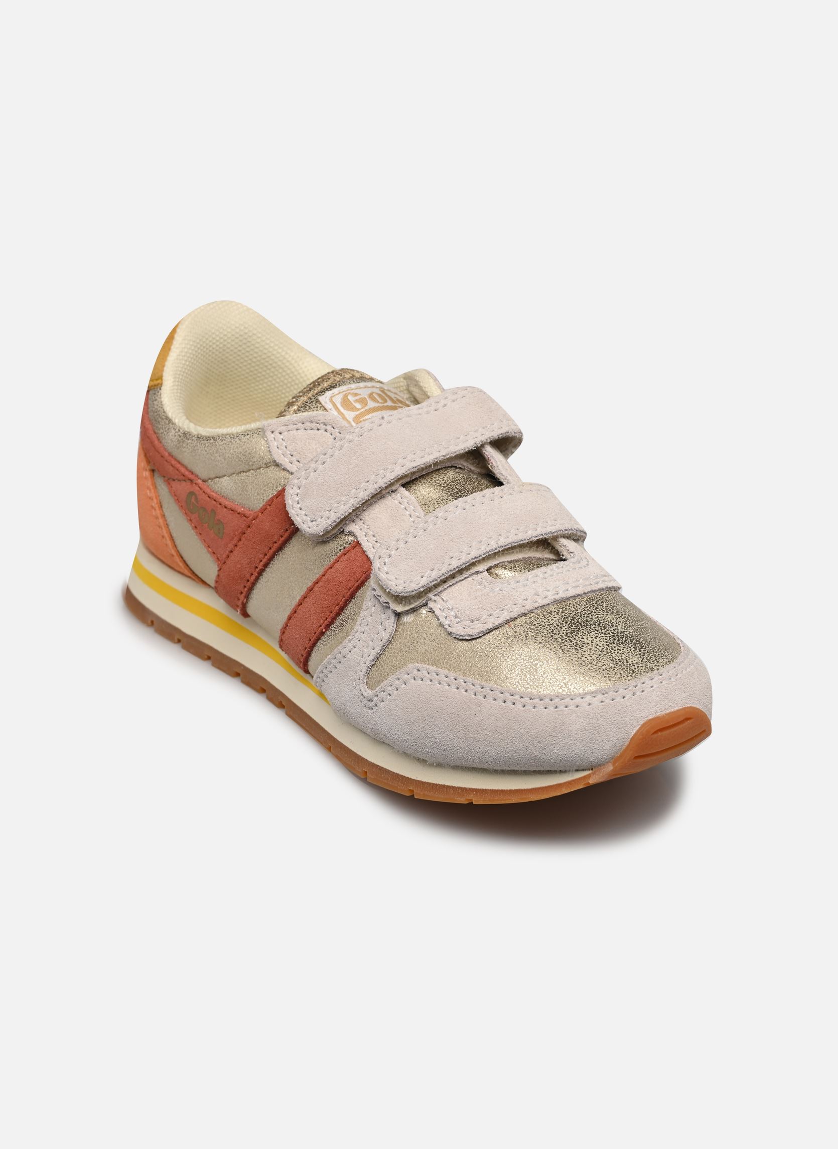 Sneaker DAYTONA BLAZE STRAP mädchen silber Gola Sneaker DAYTONA BLAZE STRAP mädchen silber GOLD/ORANGE SPICE/SUN