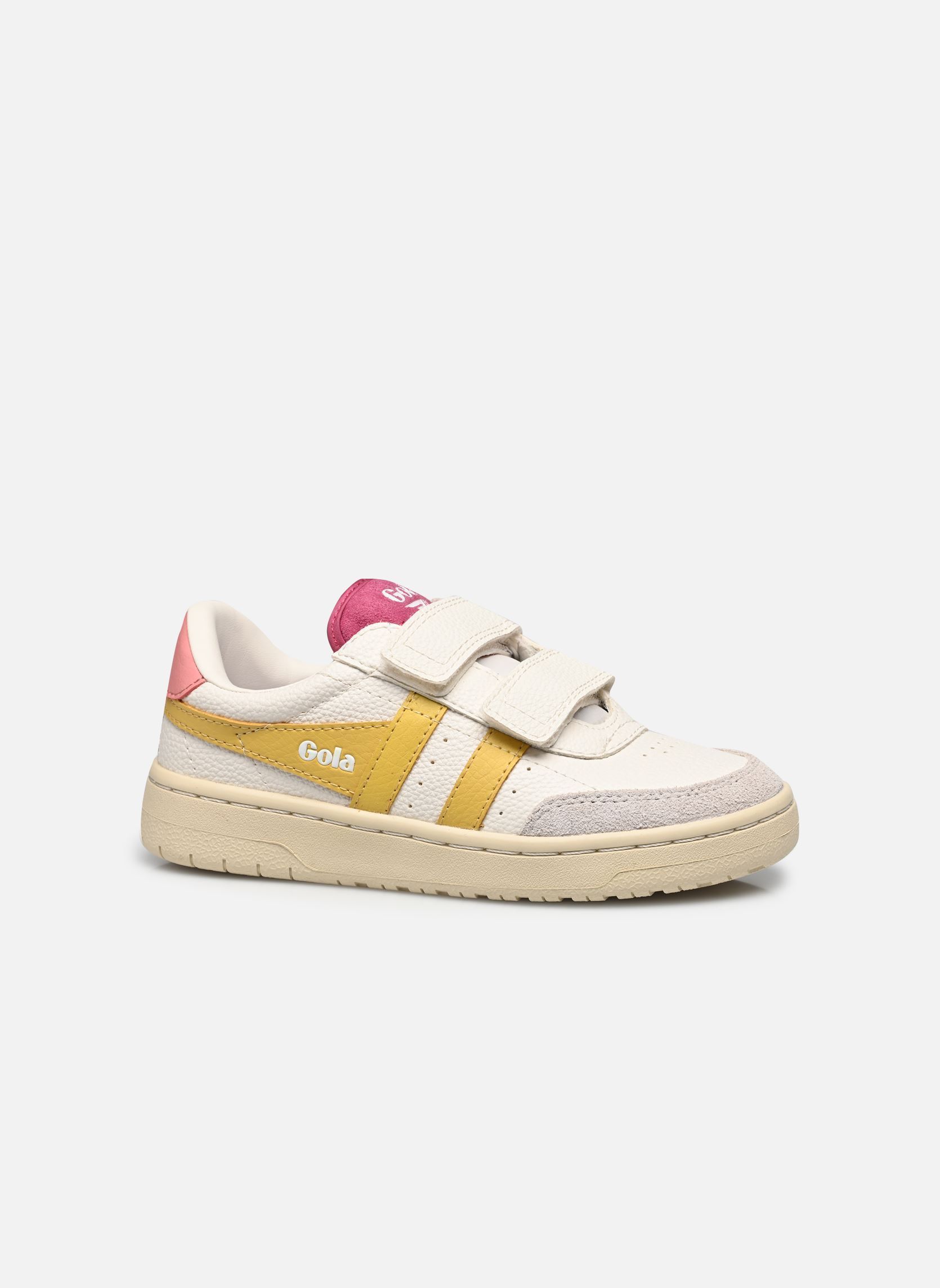 Baskets FALCON STRAP fille blanc Gola Baskets FALCON STRAP fille blanc White/Pollen/Coral Pink