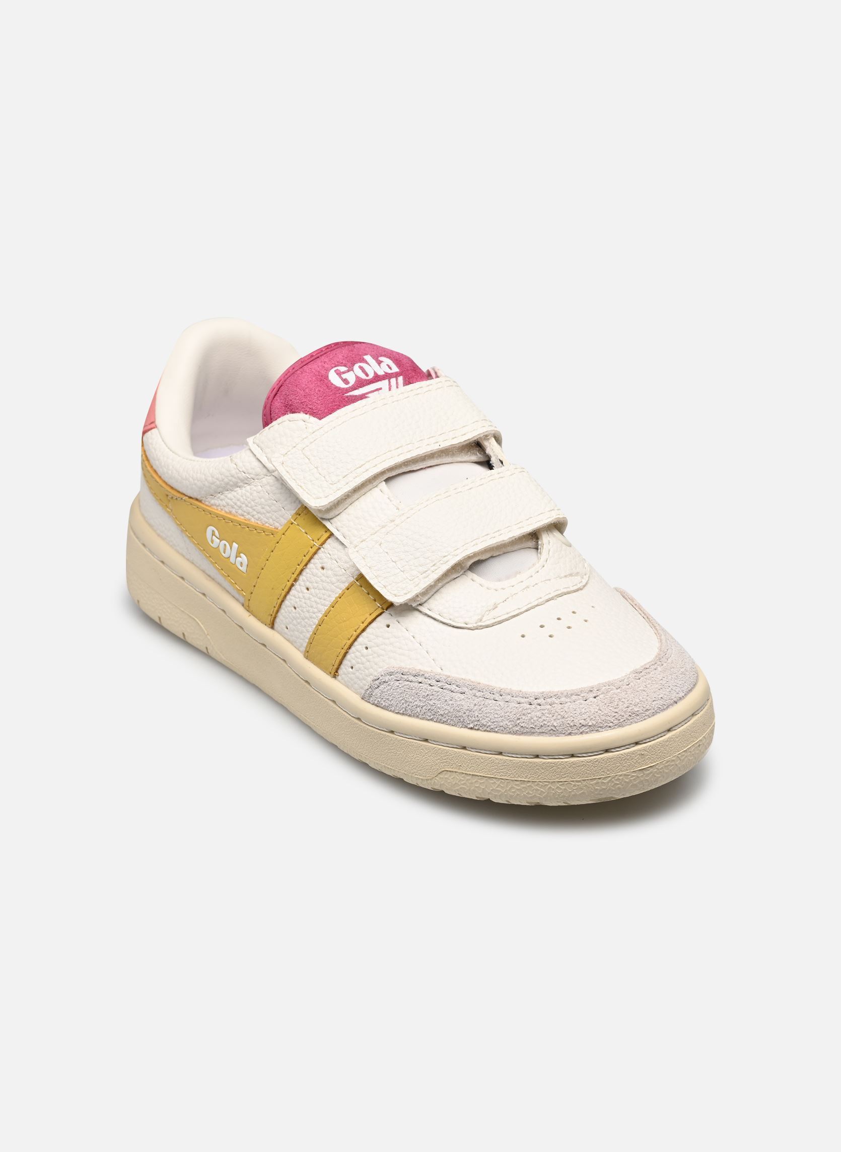 Baskets FALCON STRAP fille blanc Gola Baskets FALCON STRAP fille blanc White/Pollen/Coral Pink