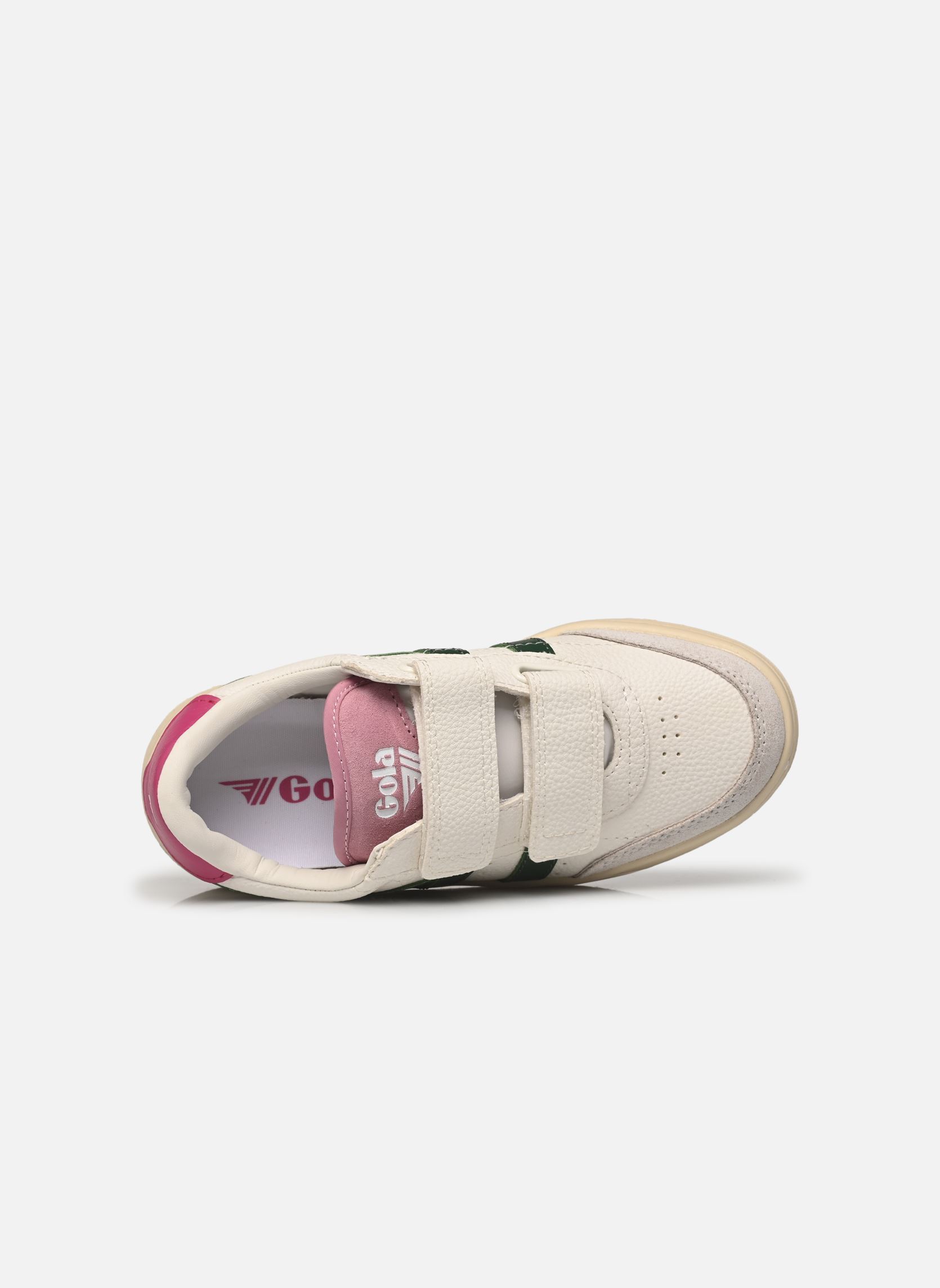 Baskets FALCON STRAP fille blanc Gola Baskets FALCON STRAP fille blanc White/Evergreen/Fuchsia