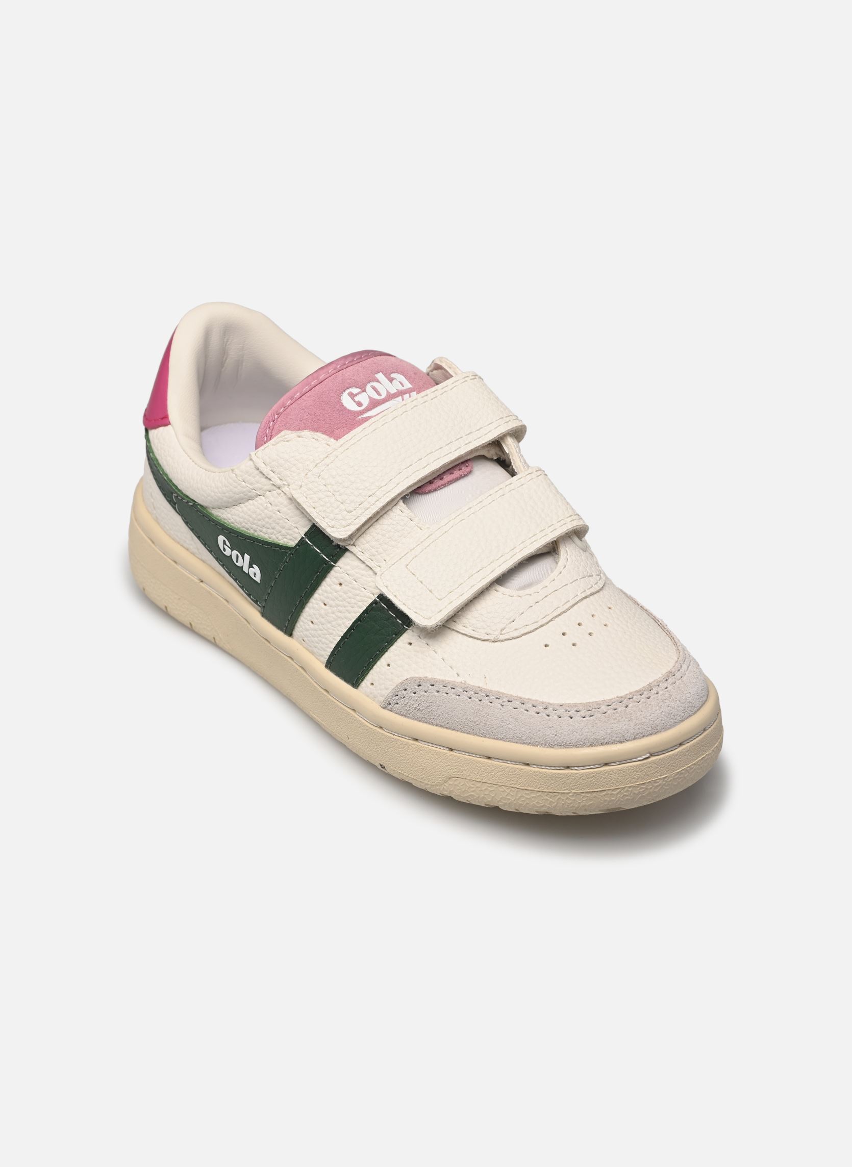 Baskets FALCON STRAP fille blanc Gola Baskets FALCON STRAP fille blanc White/Evergreen/Fuchsia