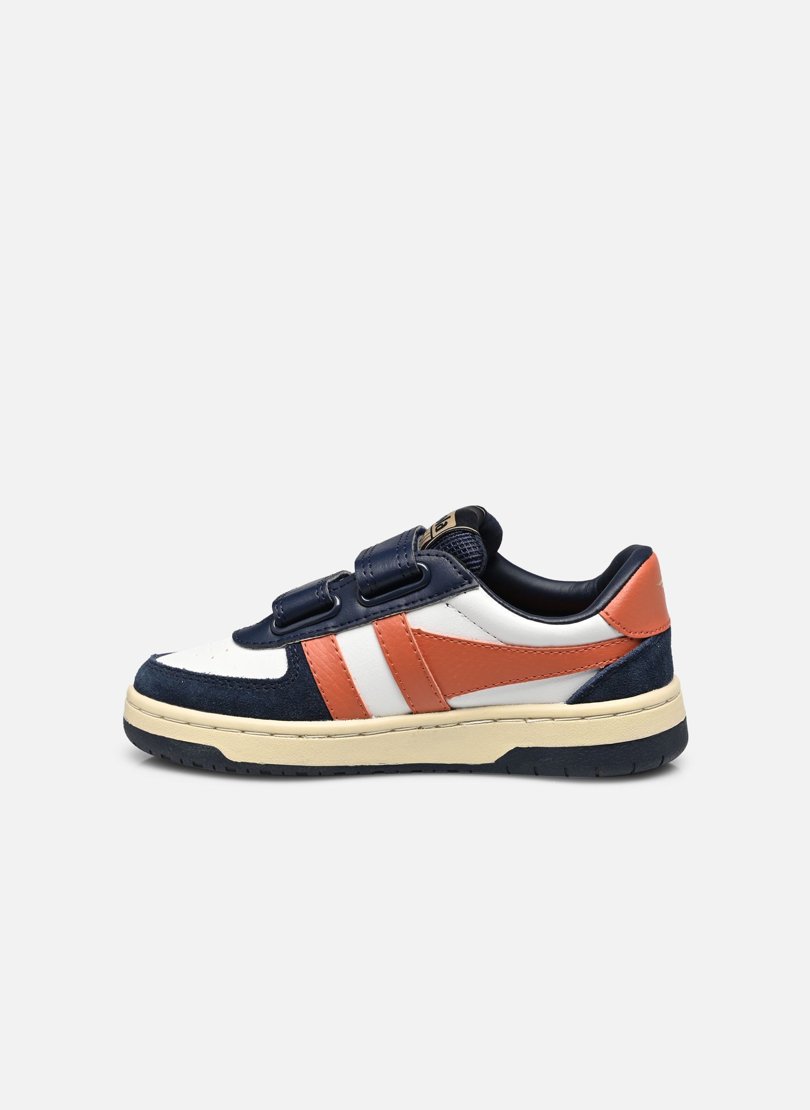 Sneakers HAWK STRAP bambino blu Gola Sneakers HAWK STRAP bambino blu WHITE/NAVY/MOODY ORANGE