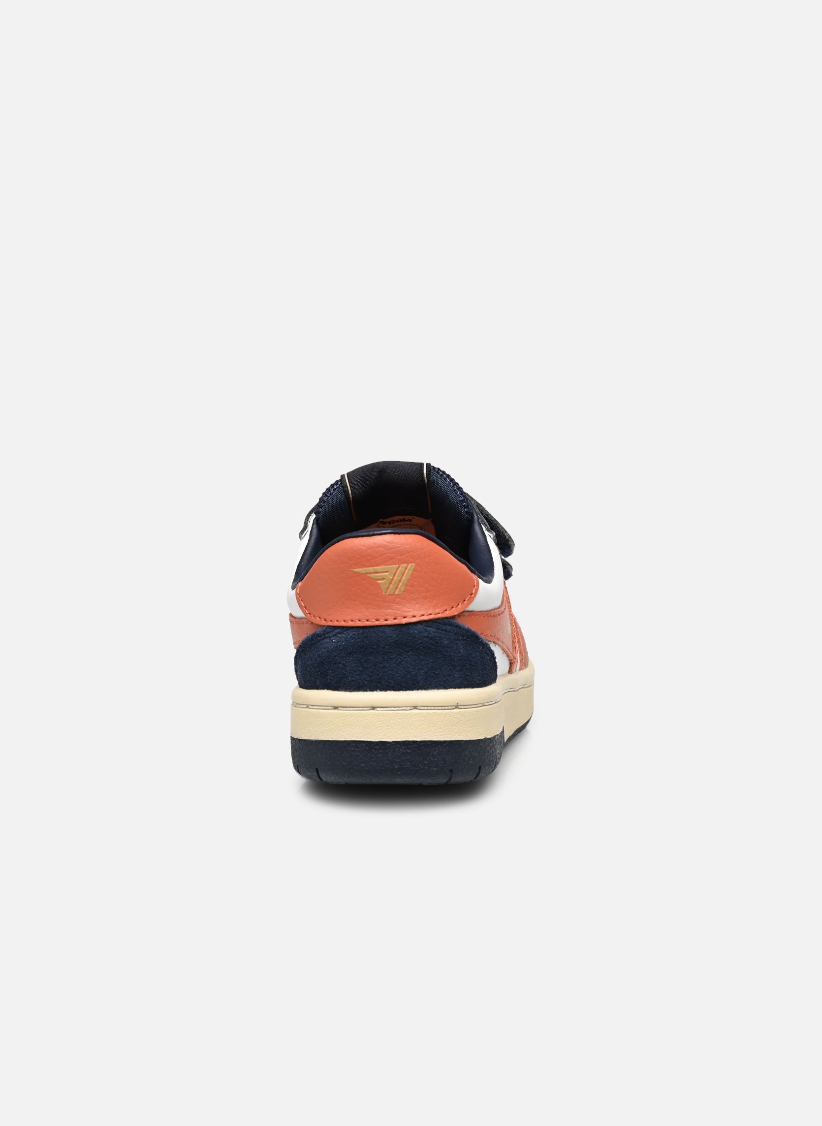 Sneakers HAWK STRAP bambino blu Gola Sneakers HAWK STRAP bambino blu WHITE/NAVY/MOODY ORANGE