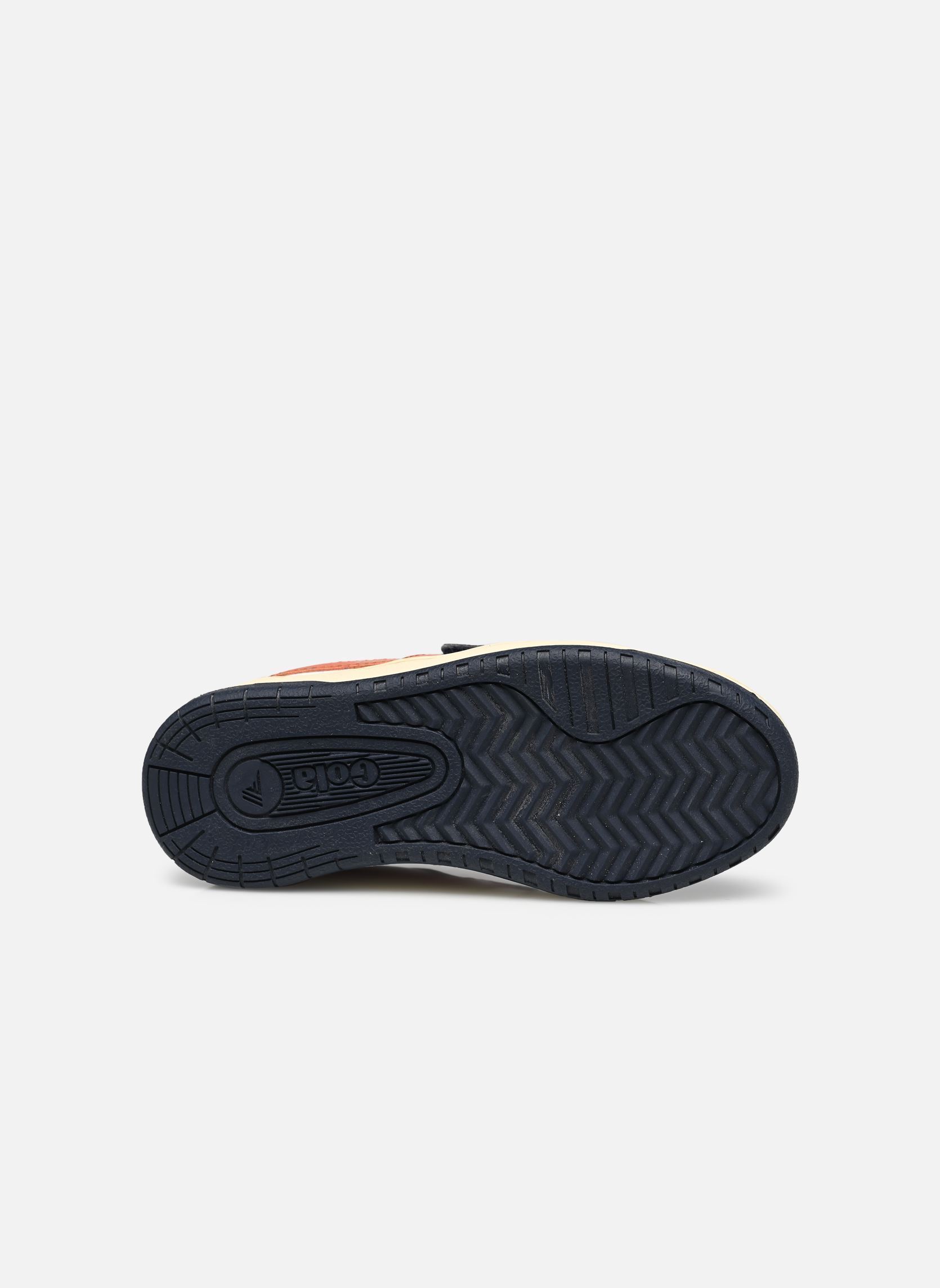 Sneakers HAWK STRAP bambino blu Gola Sneakers HAWK STRAP bambino blu WHITE/NAVY/MOODY ORANGE