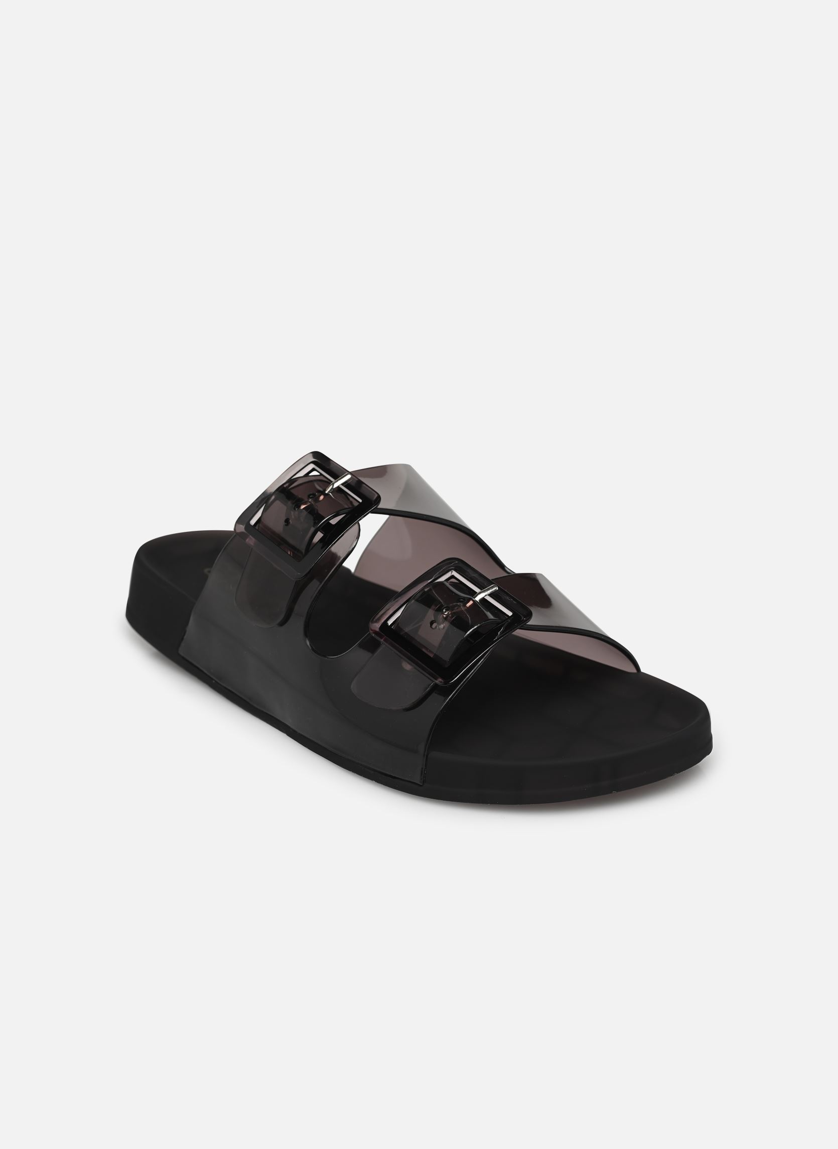 Zuecos y mules Jelly sandal 2 buckles mujer negro Colors of California Zuecos y mules Jelly sandal 2 buckles mujer negro BLA