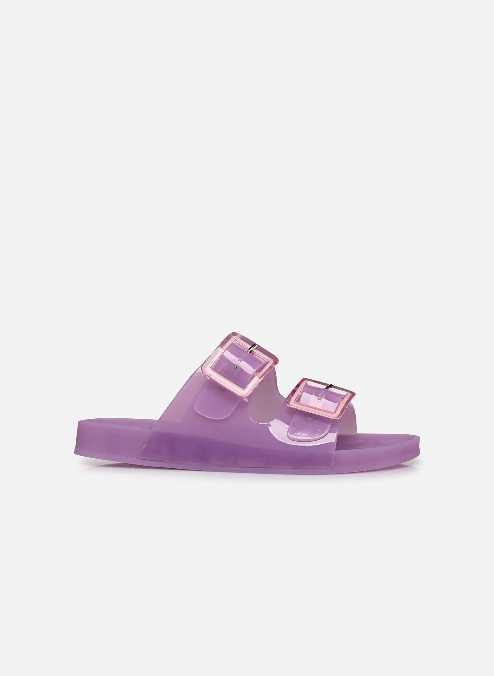 Mules et sabots Jelly sandal 2 buckles femme violet Colors of California Mules et sabots Jelly sandal 2 buckles femme violet LIL