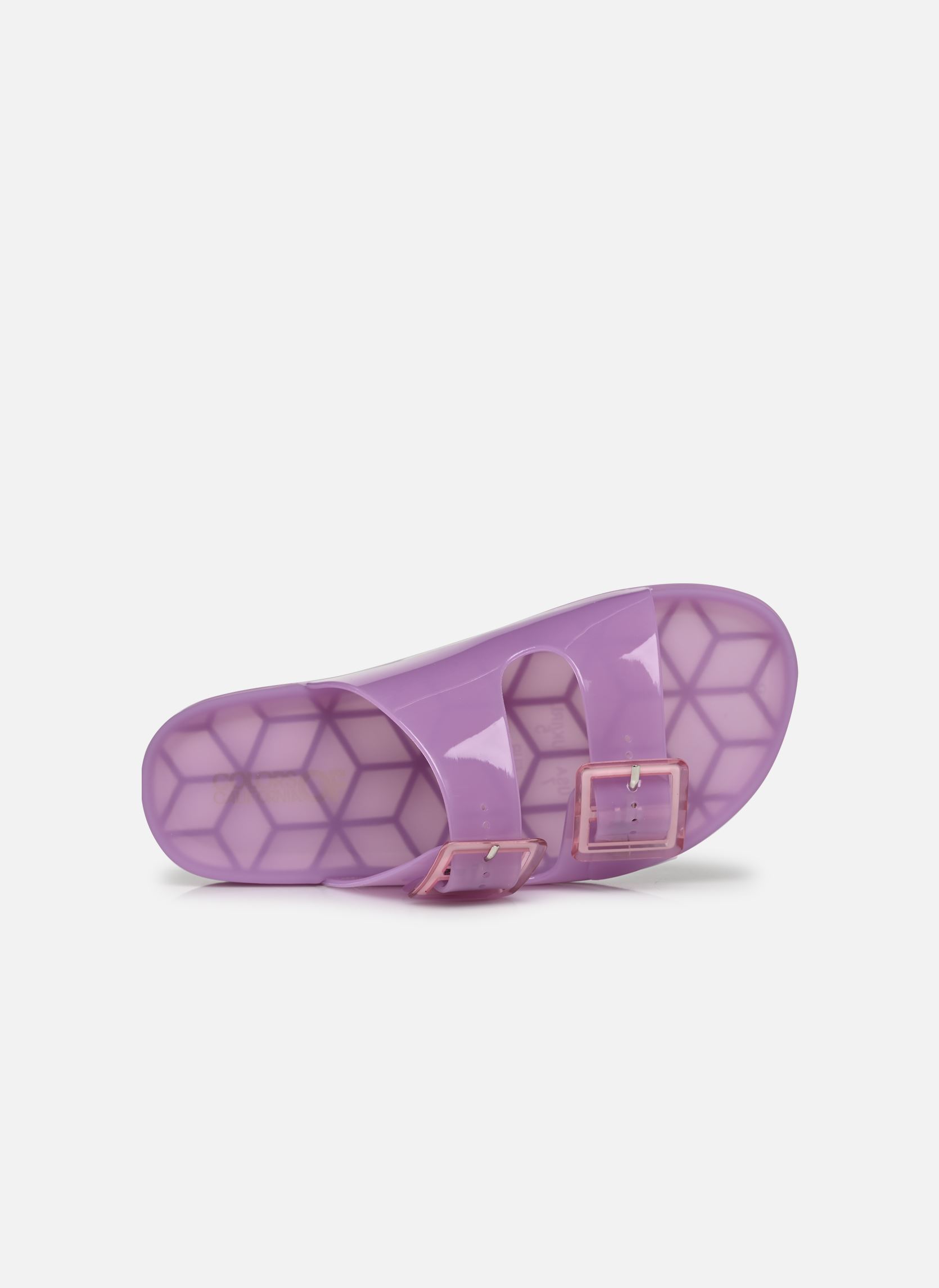 Mules et sabots Jelly sandal 2 buckles femme violet Colors of California Mules et sabots Jelly sandal 2 buckles femme violet LIL