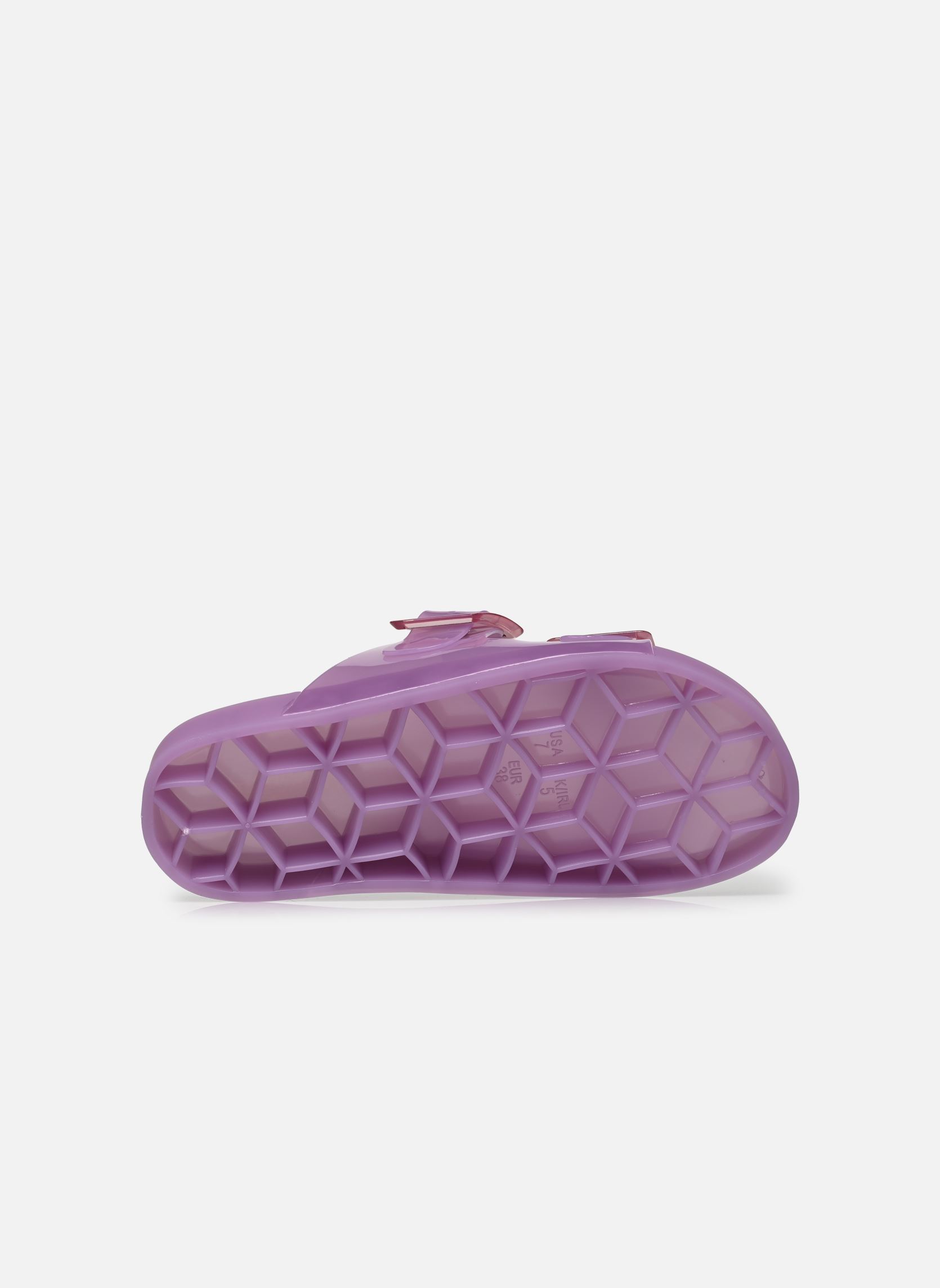 Mules et sabots Jelly sandal 2 buckles femme violet Colors of California Mules et sabots Jelly sandal 2 buckles femme violet LIL