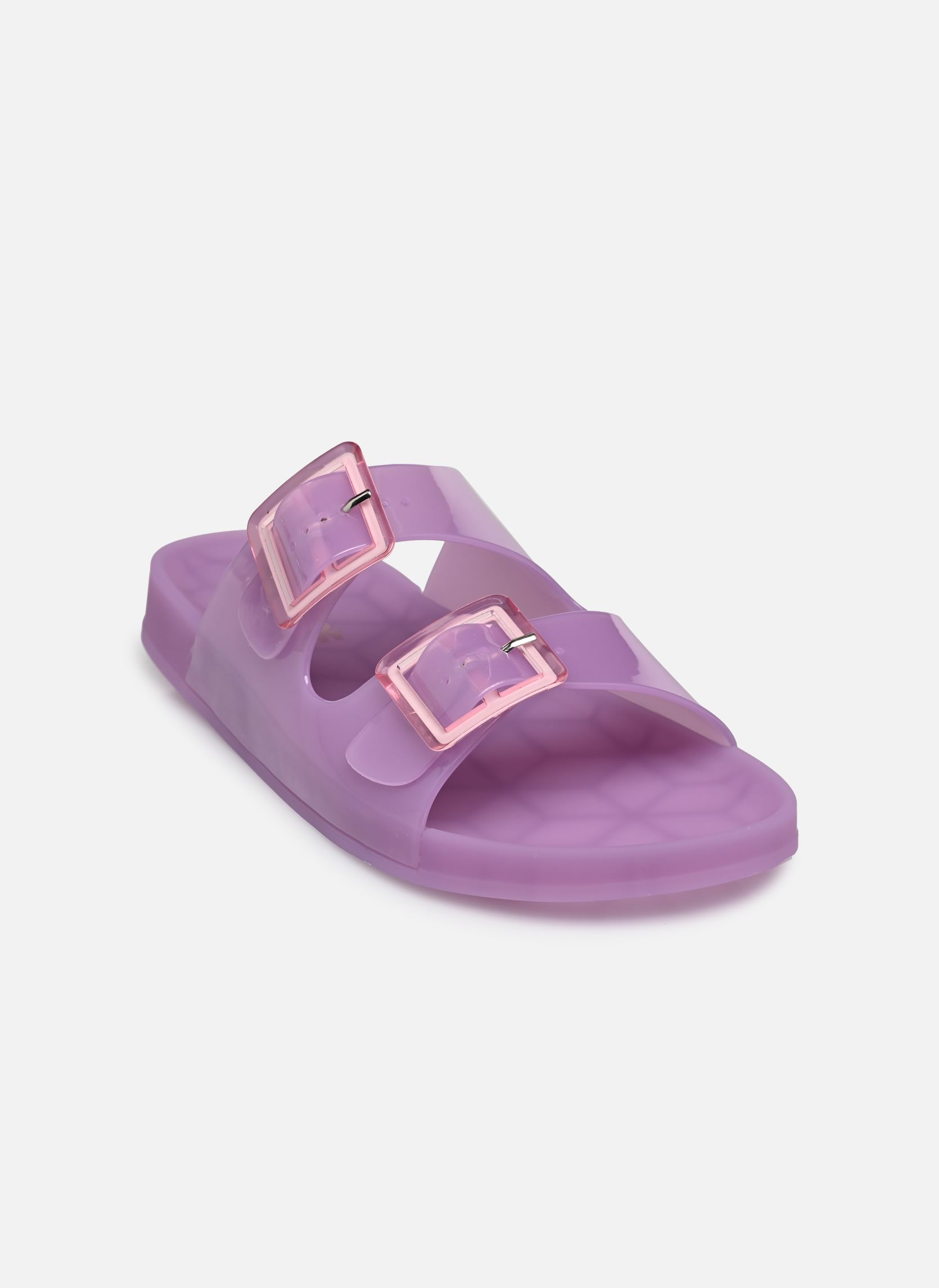Mules et sabots Jelly sandal 2 buckles femme violet Colors of California Mules et sabots Jelly sandal 2 buckles femme violet LIL