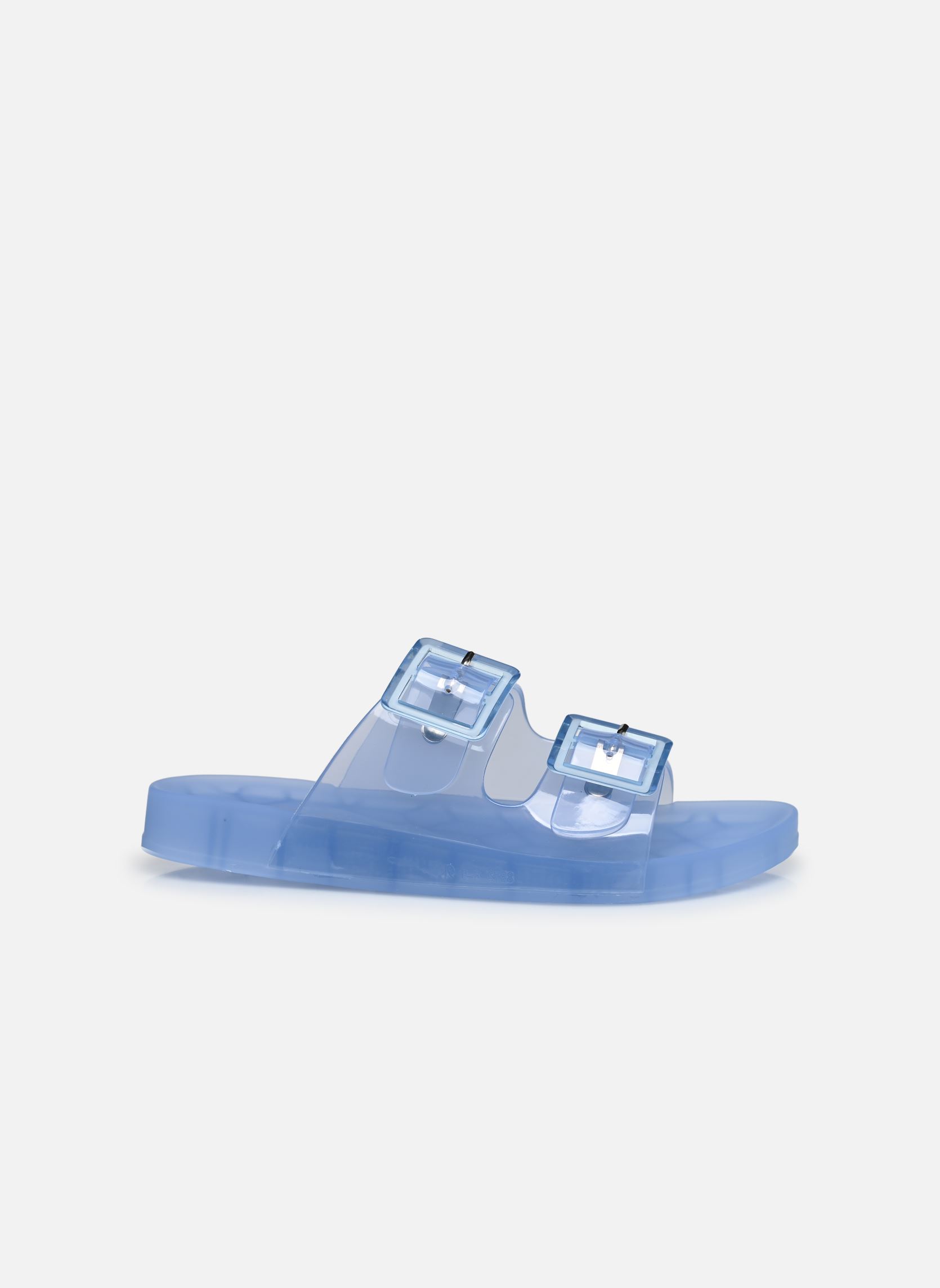 Mules et sabots Jelly sandal 2 buckles femme bleu Colors of California Mules et sabots Jelly sandal 2 buckles femme bleu DEN