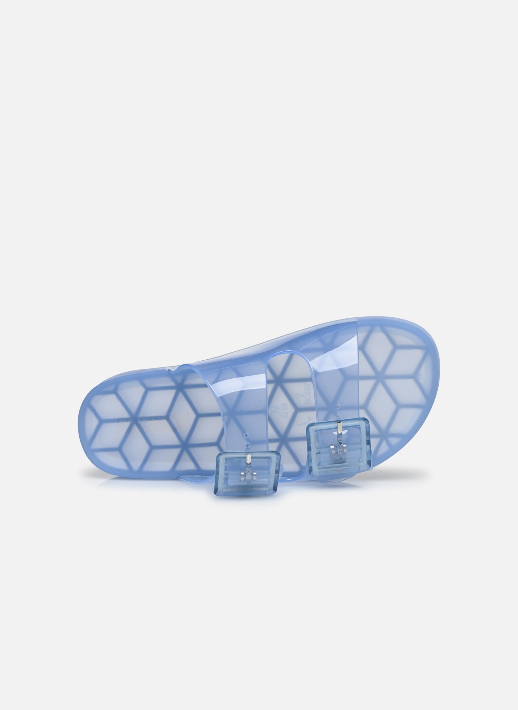Mules et sabots Jelly sandal 2 buckles femme bleu Colors of California Mules et sabots Jelly sandal 2 buckles femme bleu DEN