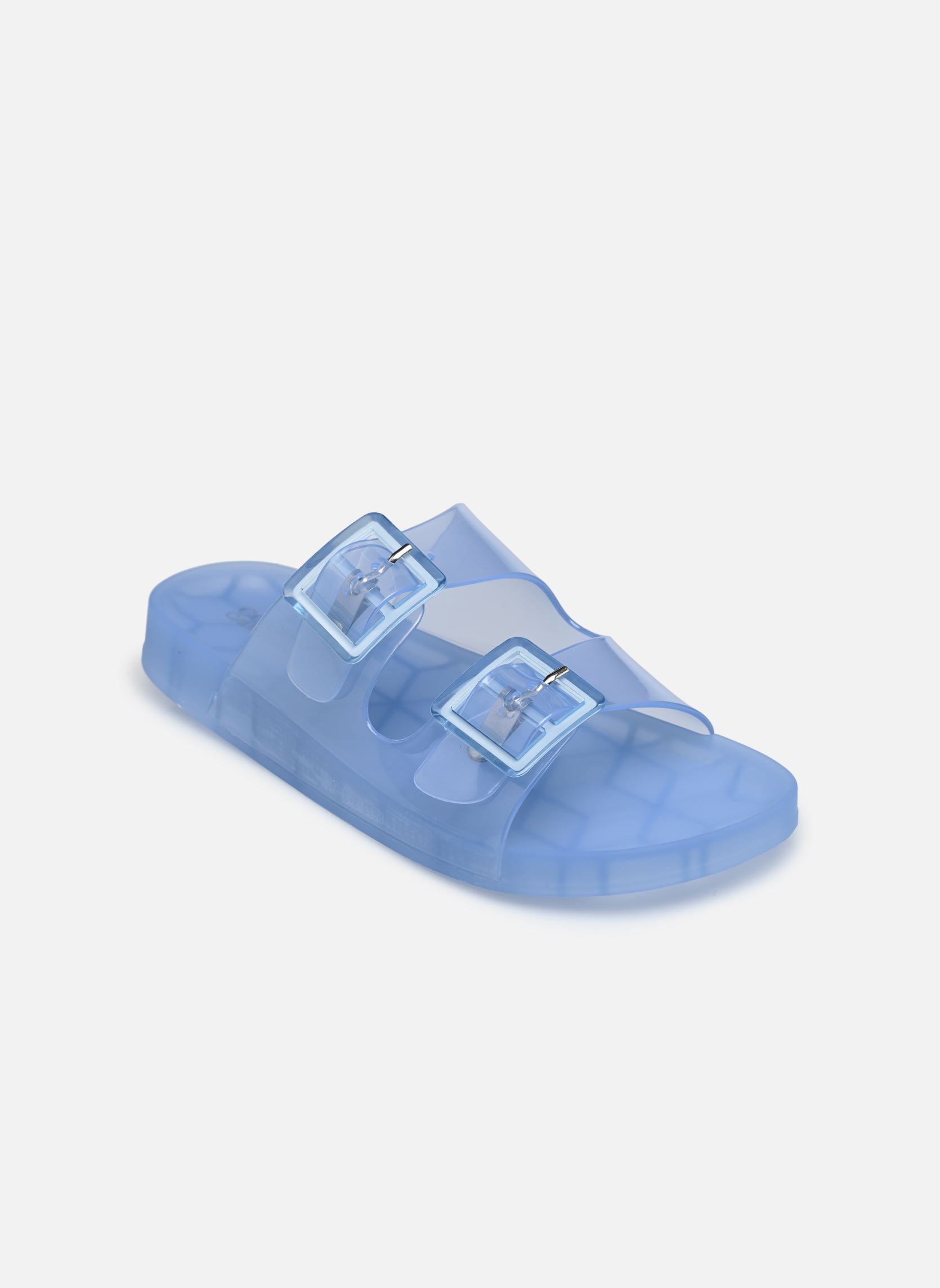 Mules et sabots Jelly sandal 2 buckles femme bleu Colors of California Mules et sabots Jelly sandal 2 buckles femme bleu DEN