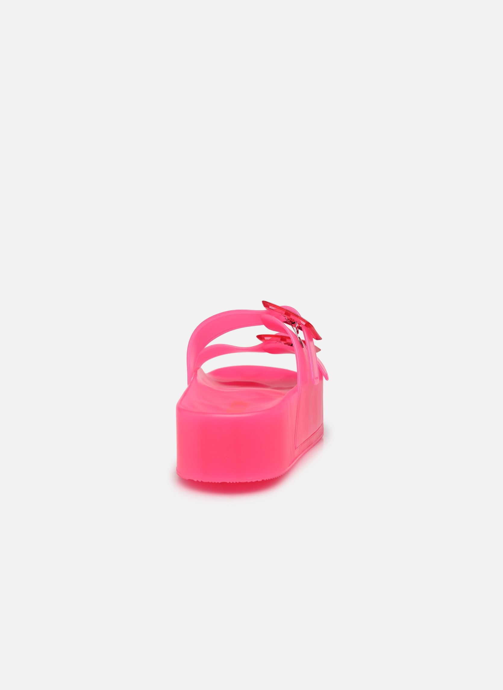 Pantoletten und Clogs High jelly sandal 2 buckles damen rosa Colors of California Pantoletten und Clogs High jelly sandal 2 buckles damen rosa FUX