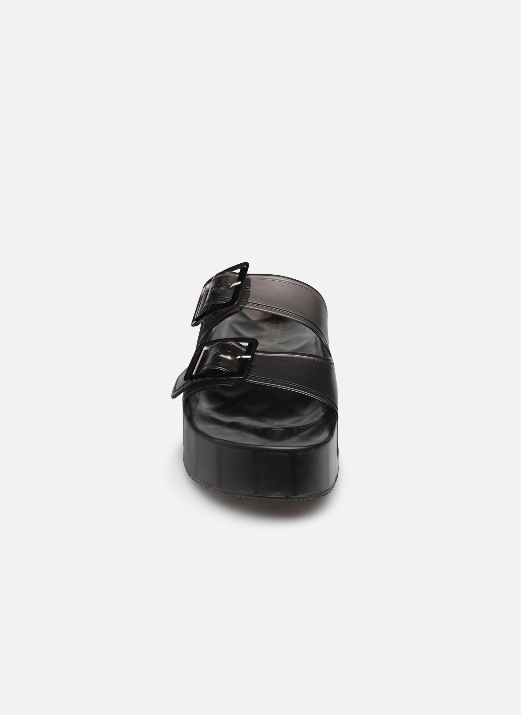Zuecos y mules High jelly sandal 2 buckles mujer negro Colors of California Zuecos y mules High jelly sandal 2 buckles mujer negro BLA