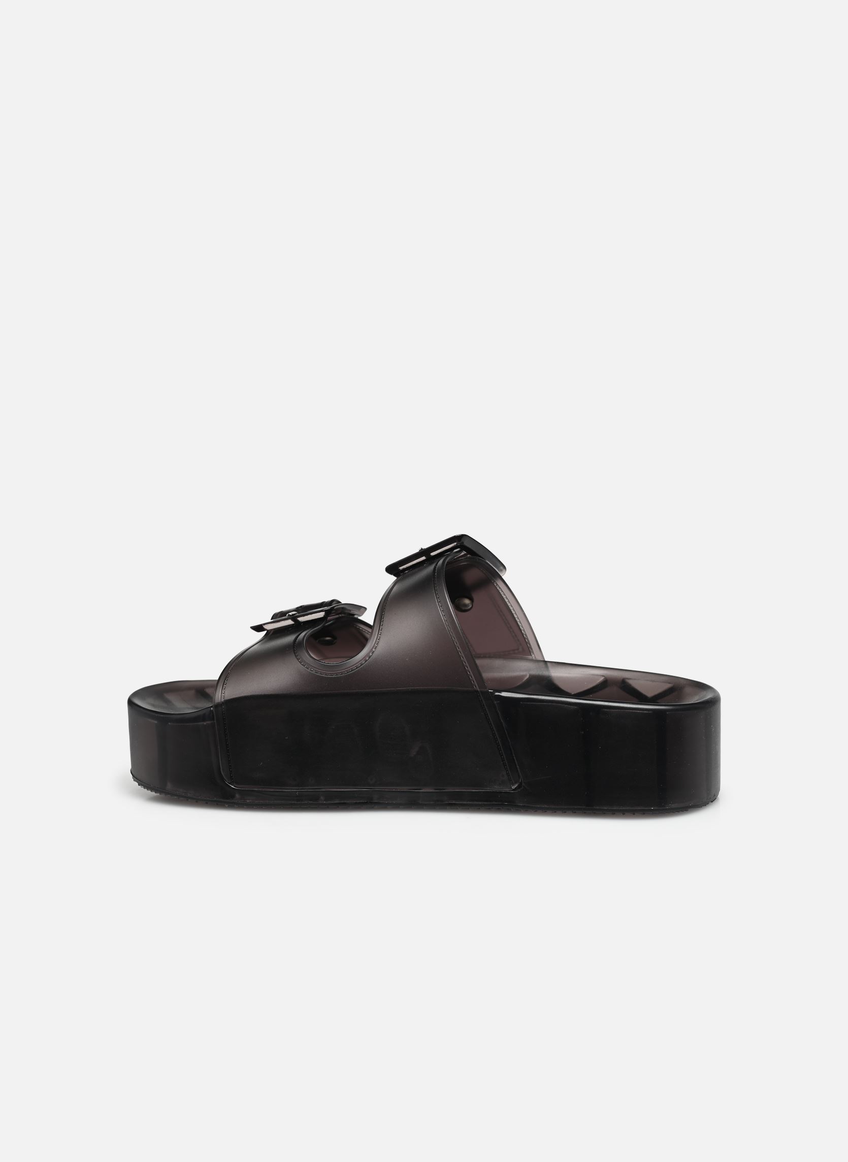 Zuecos y mules High jelly sandal 2 buckles mujer negro Colors of California Zuecos y mules High jelly sandal 2 buckles mujer negro BLA