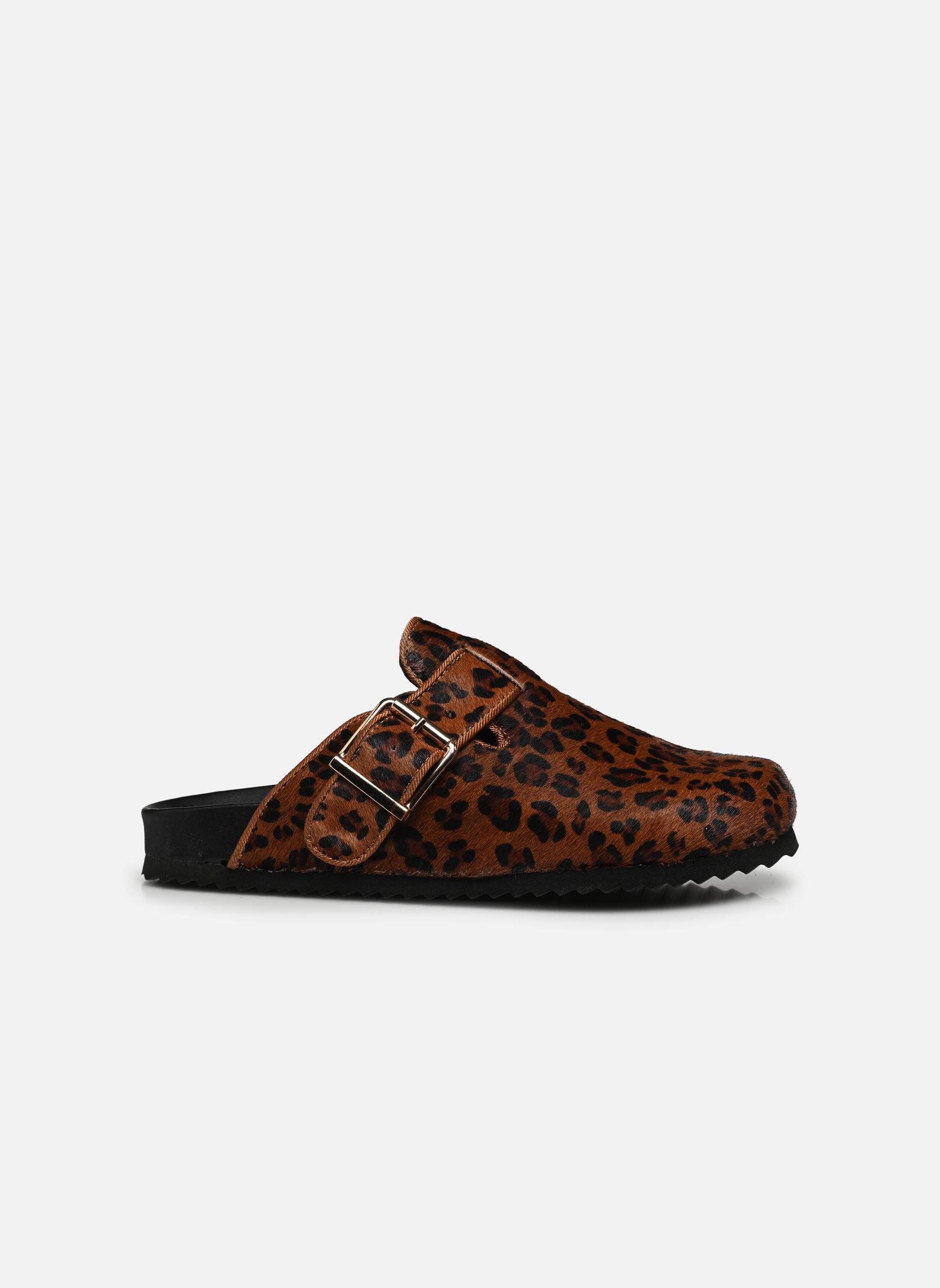 Muilen en klompen Sabot in pony hair dames bruin Colors of California Muilen en klompen Sabot in pony hair dames bruin LEO