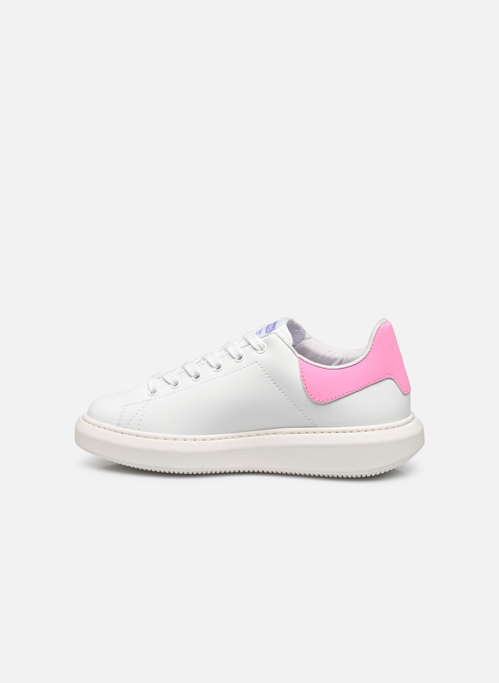 Sneakers MILAN EFECTO PIEL & NEON donna bianco Victoria Sneakers MILAN EFECTO PIEL & NEON donna bianco Rosa