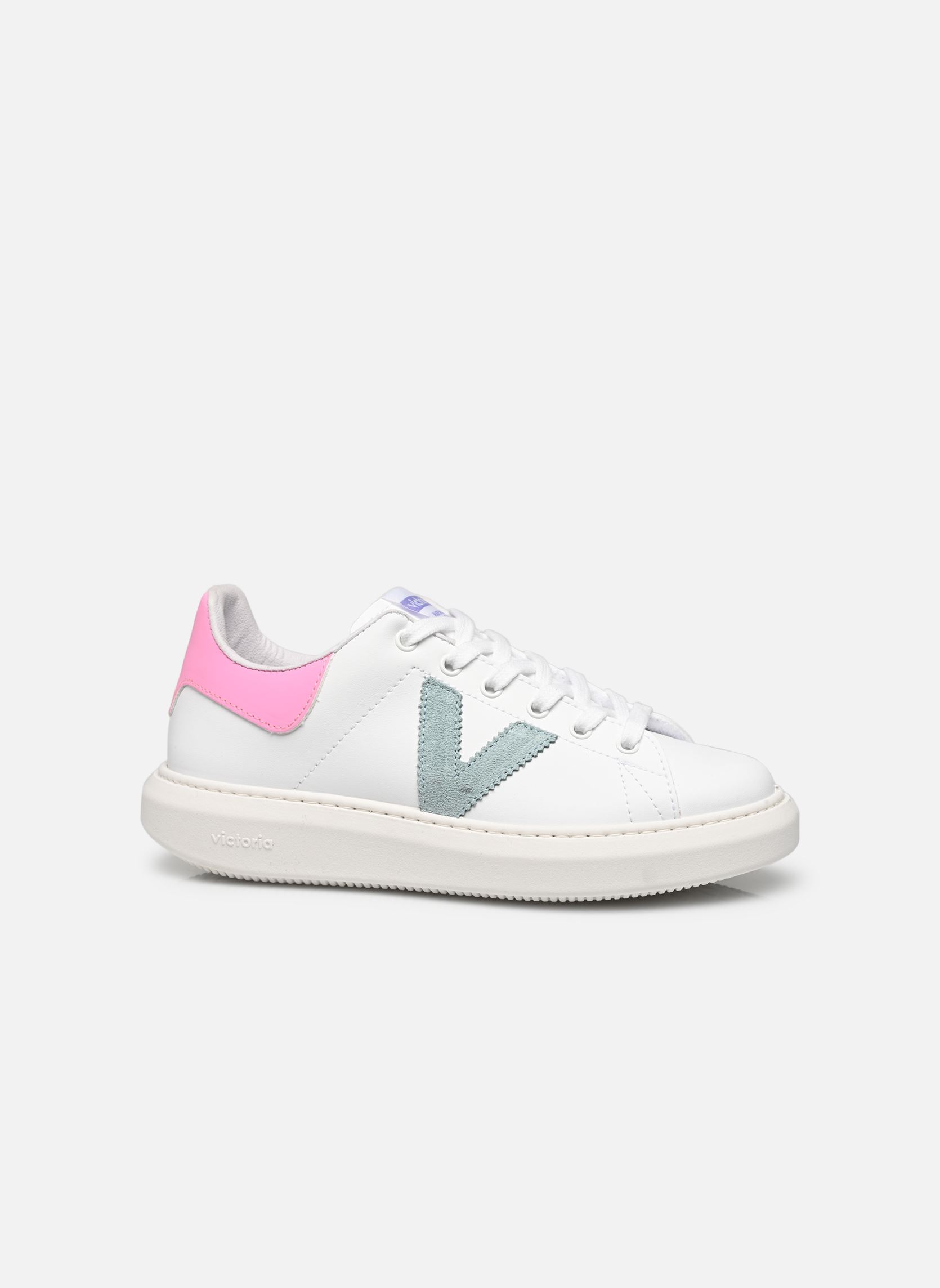 Sneakers MILAN EFECTO PIEL & NEON donna bianco Victoria Sneakers MILAN EFECTO PIEL & NEON donna bianco Rosa