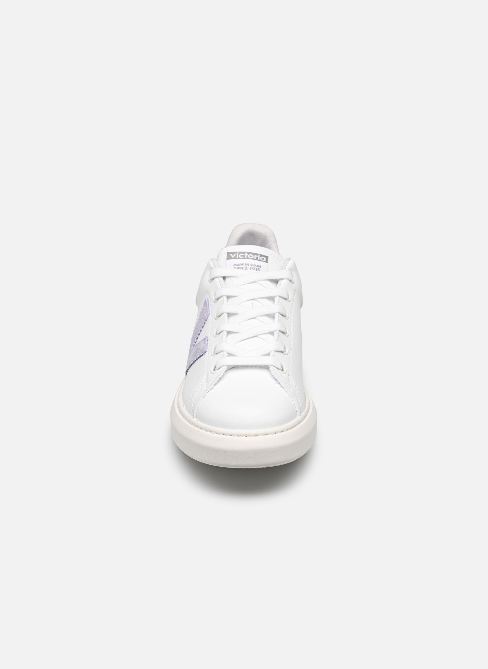Sneaker MILAN EFECTO PIEL & NEON damen weiß Victoria Sneaker MILAN EFECTO PIEL & NEON damen weiß Coral